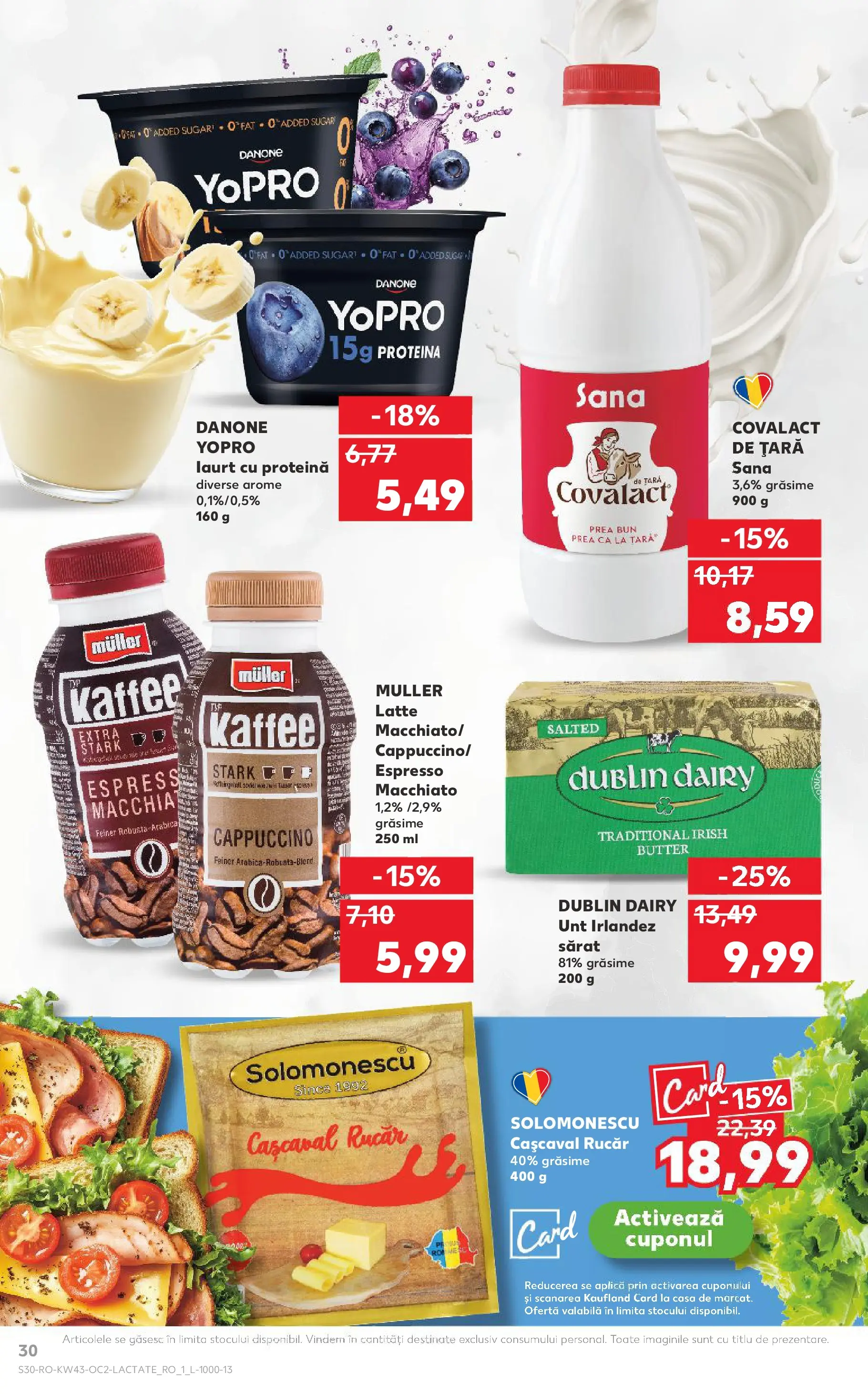 Catalog Kaufland 22 - 27 Octombrie 2025 | Pagina 30 | Produse: Tırnak makası, Cașcaval, Unt, Iaurt