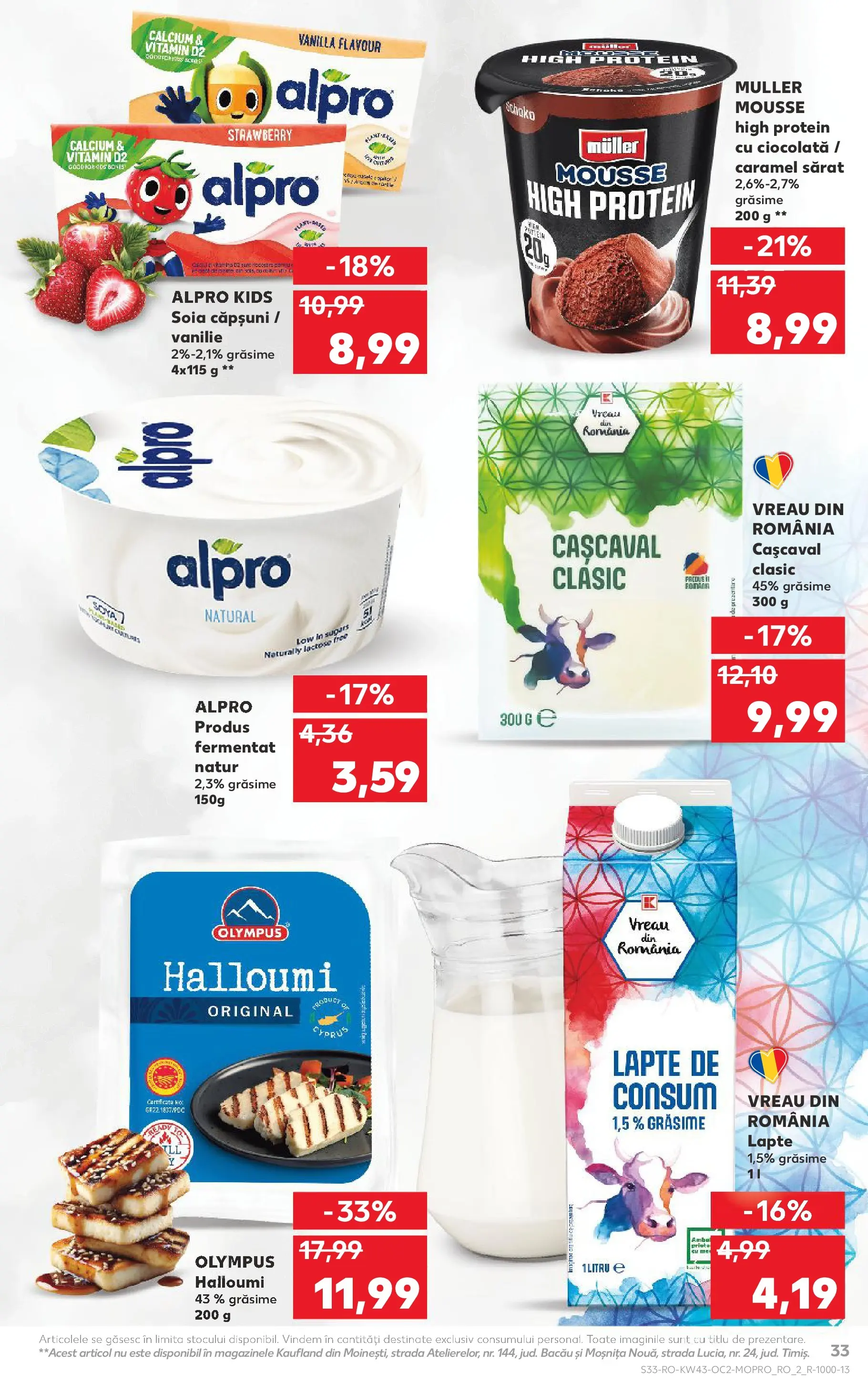 Catalog Kaufland 22 - 27 Octombrie 2025 | Pagina 33 | Produse: Cașcaval, Lapte, Ciocolată, Căpșuni