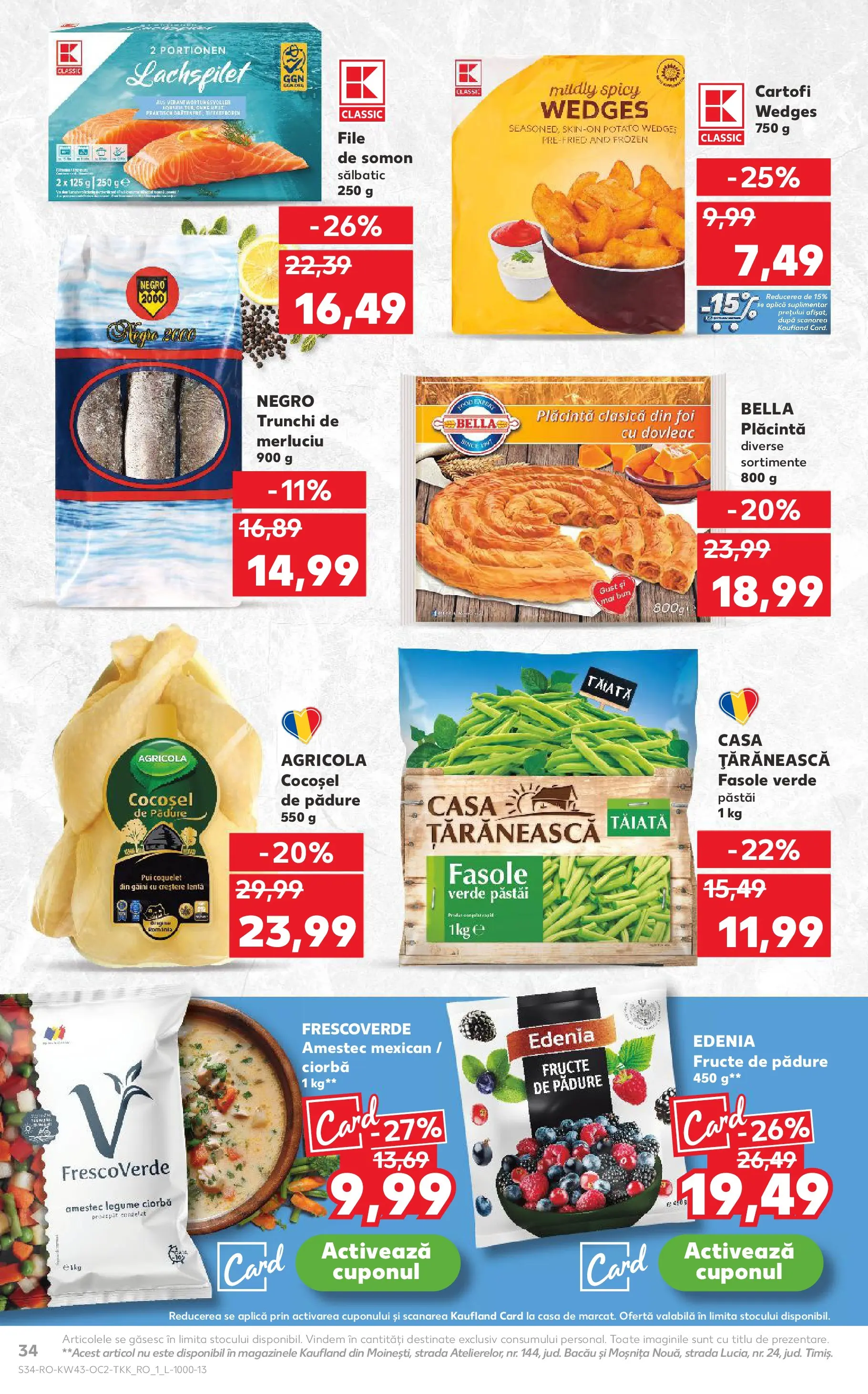 Catalog Kaufland 22 - 27 Octombrie 2025 | Pagina 34 | Produse: Hacıyatmaz Kedi Oyuncağı, Plăcintă, Mix fructe, Fasole verde