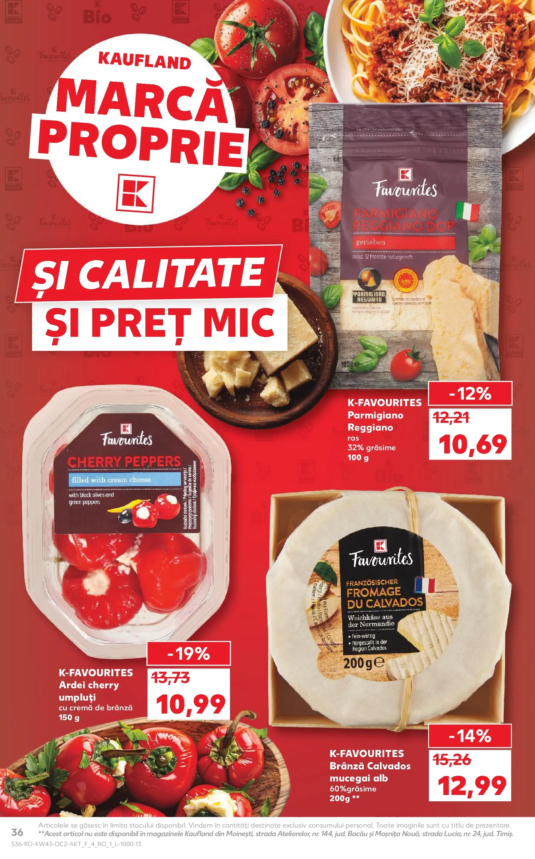 Catalog Kaufland 22 - 27 Octombrie 2025 | Pagina 36 | Produse: Ardei, Brânză, Cremă, Cremă de brânză