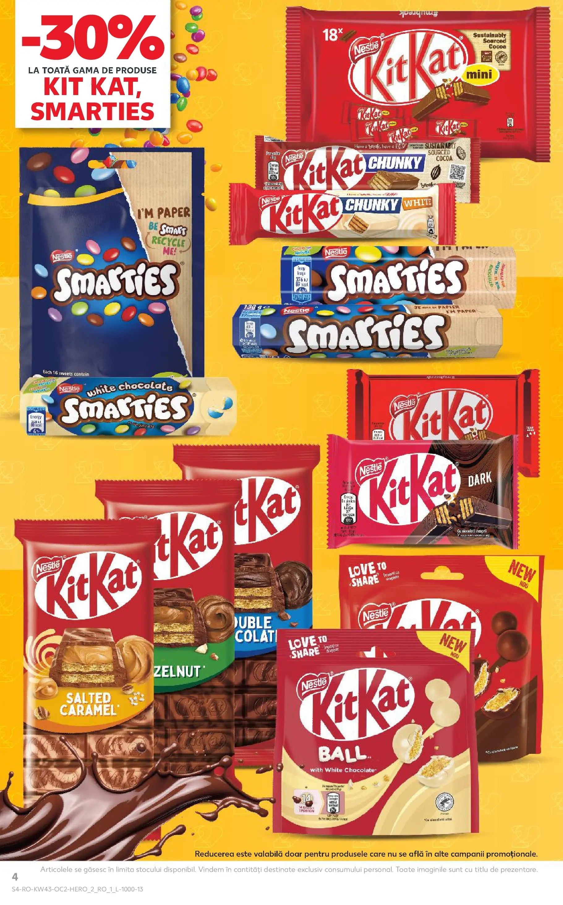 Catalog Kaufland 22 - 27 Octombrie 2025 | Pagina 4 | Produse: Ciocolată