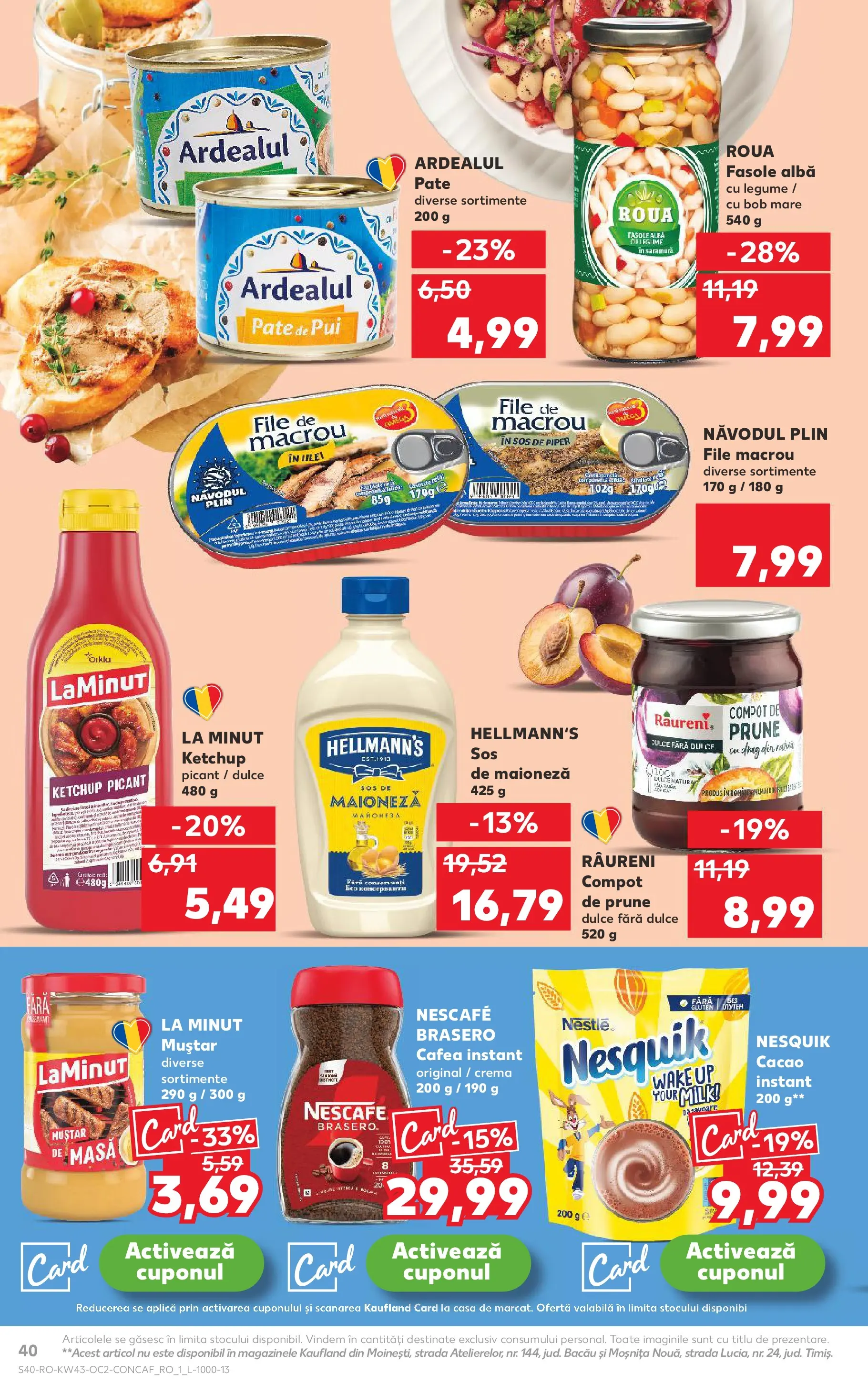 Catalog Kaufland 22 - 27 Octombrie 2025 | Pagina 40 | Produse: Chaussures de ski, Cafea, Muștar, Fasole albă