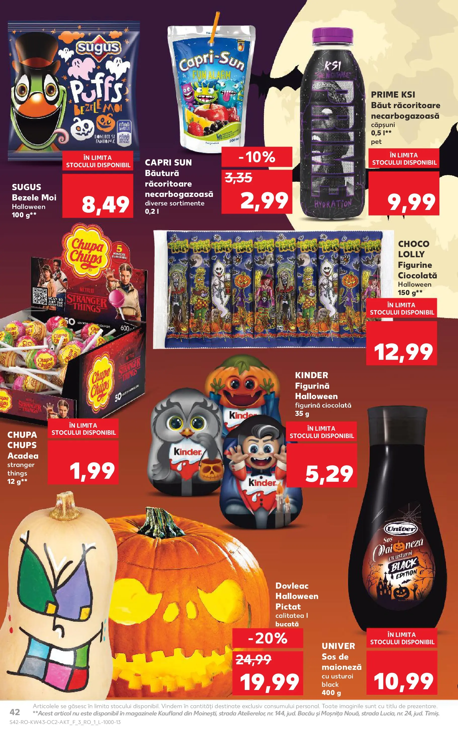 Catalog Kaufland 22 - 27 Octombrie 2025 | Pagina 42 | Produse: Dovleac, Ciocolată, Sos, Usturoi