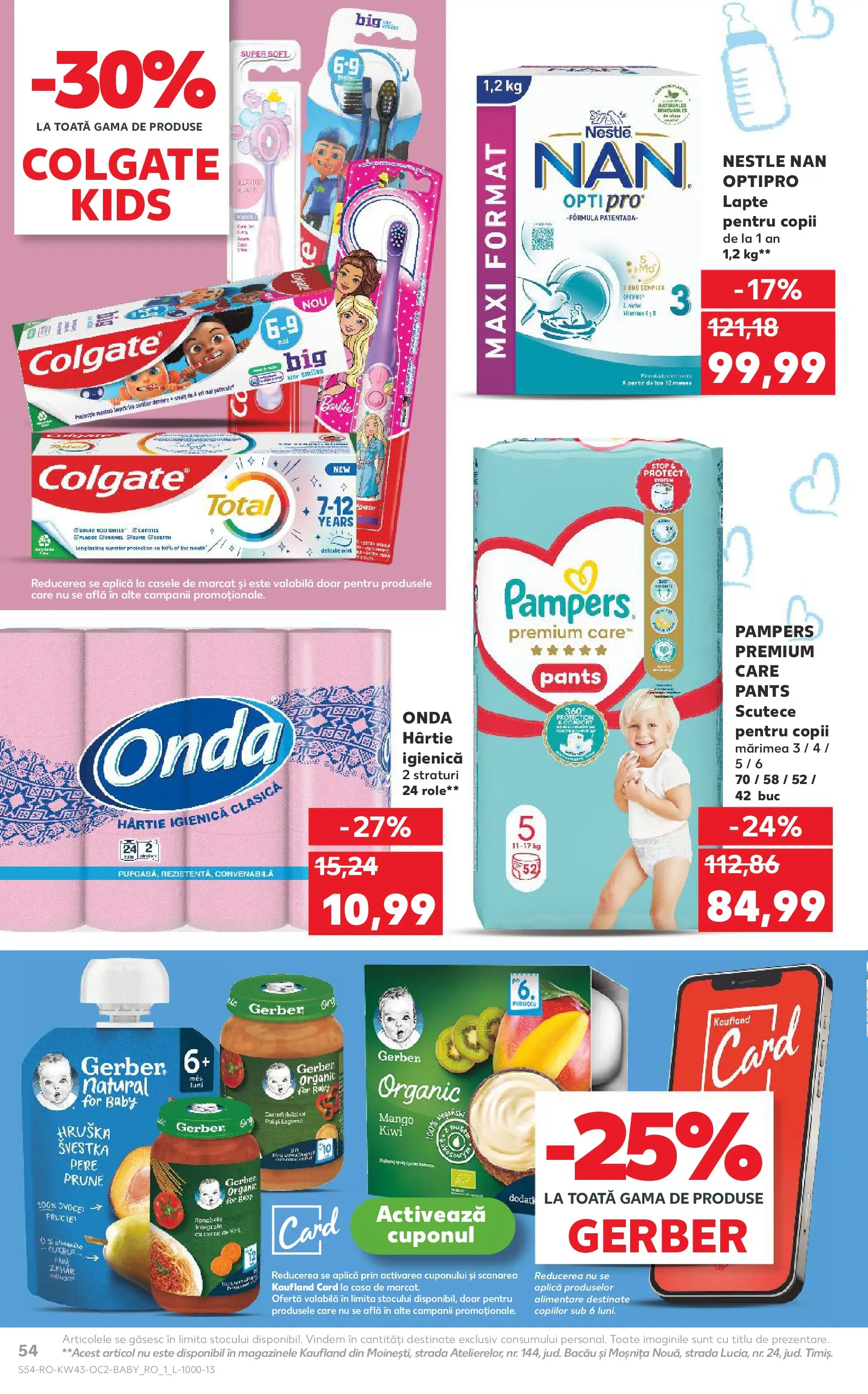 Catalog Kaufland 22 - 27 Octombrie 2025 | Pagina 54 | Produse: Pirinç gevreği, Lapte, Prune, Kiwi