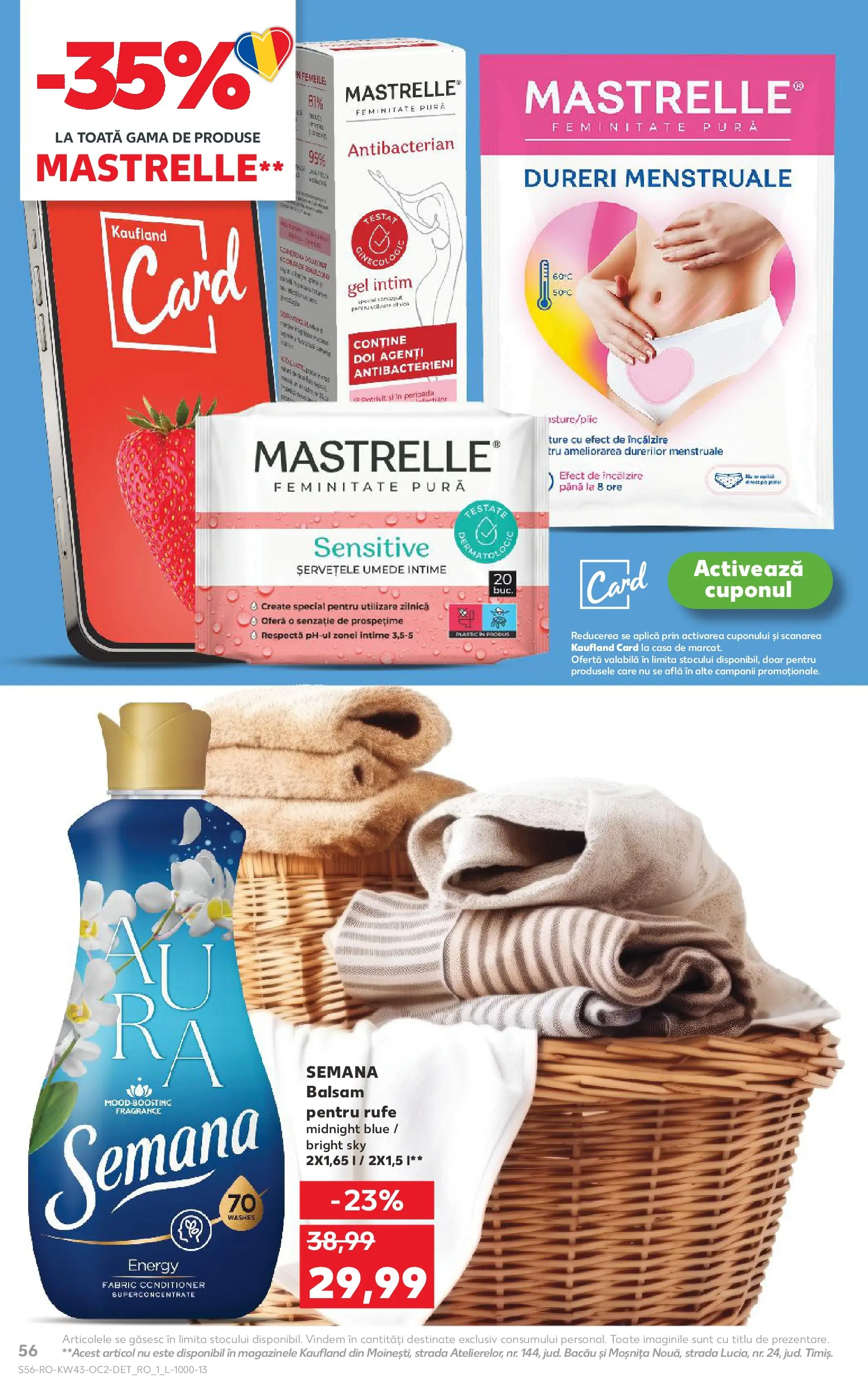 Catalog Kaufland 22 - 27 Octombrie 2025 | Pagina 56 | Produse: Gel intim, Balsam, Șervețele umede