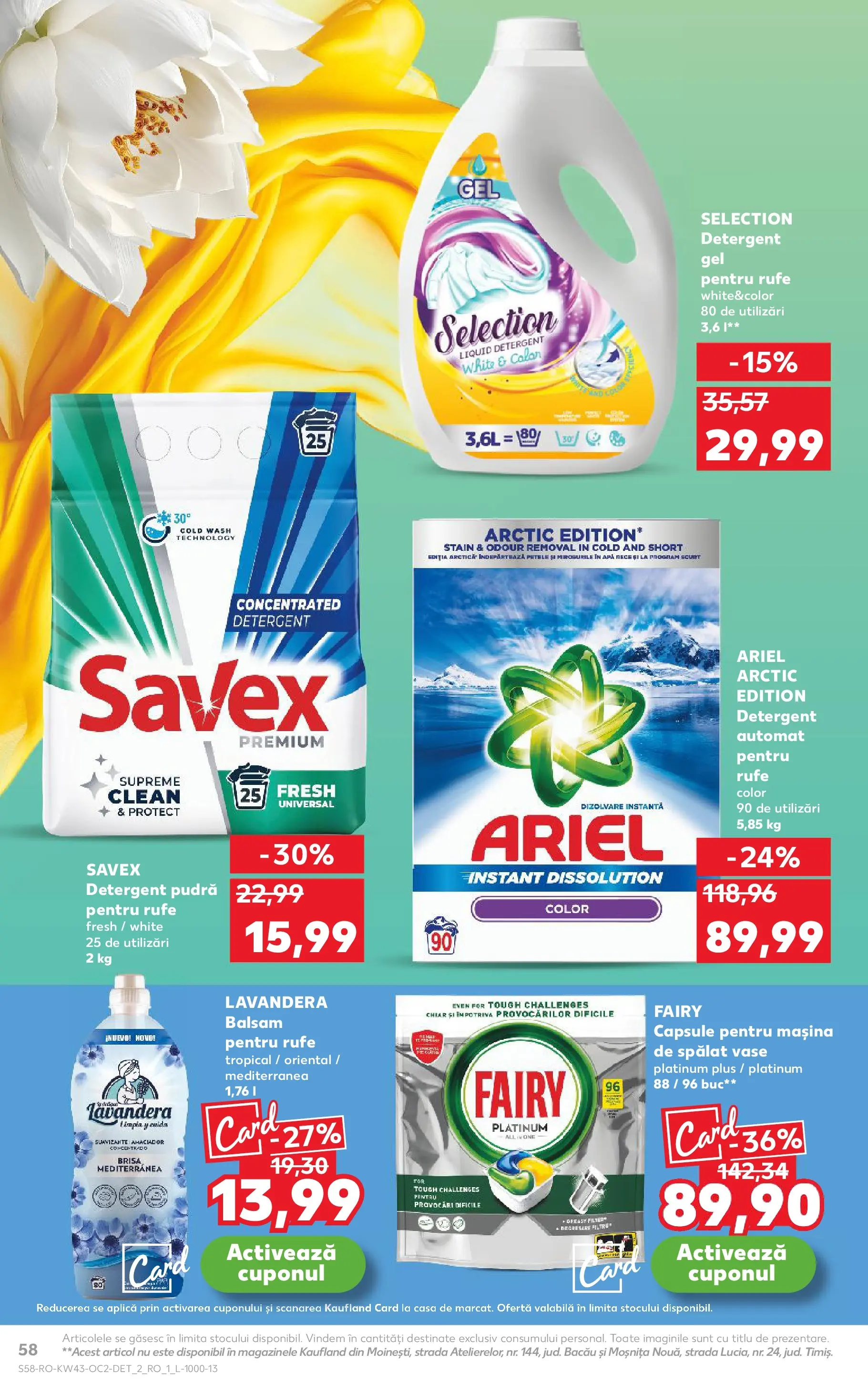 Catalog Kaufland 22 - 27 Octombrie 2025 | Pagina 58 | Produse: Mașină De Spălat, Mașină De Spălat Vase, Balsam, Apă