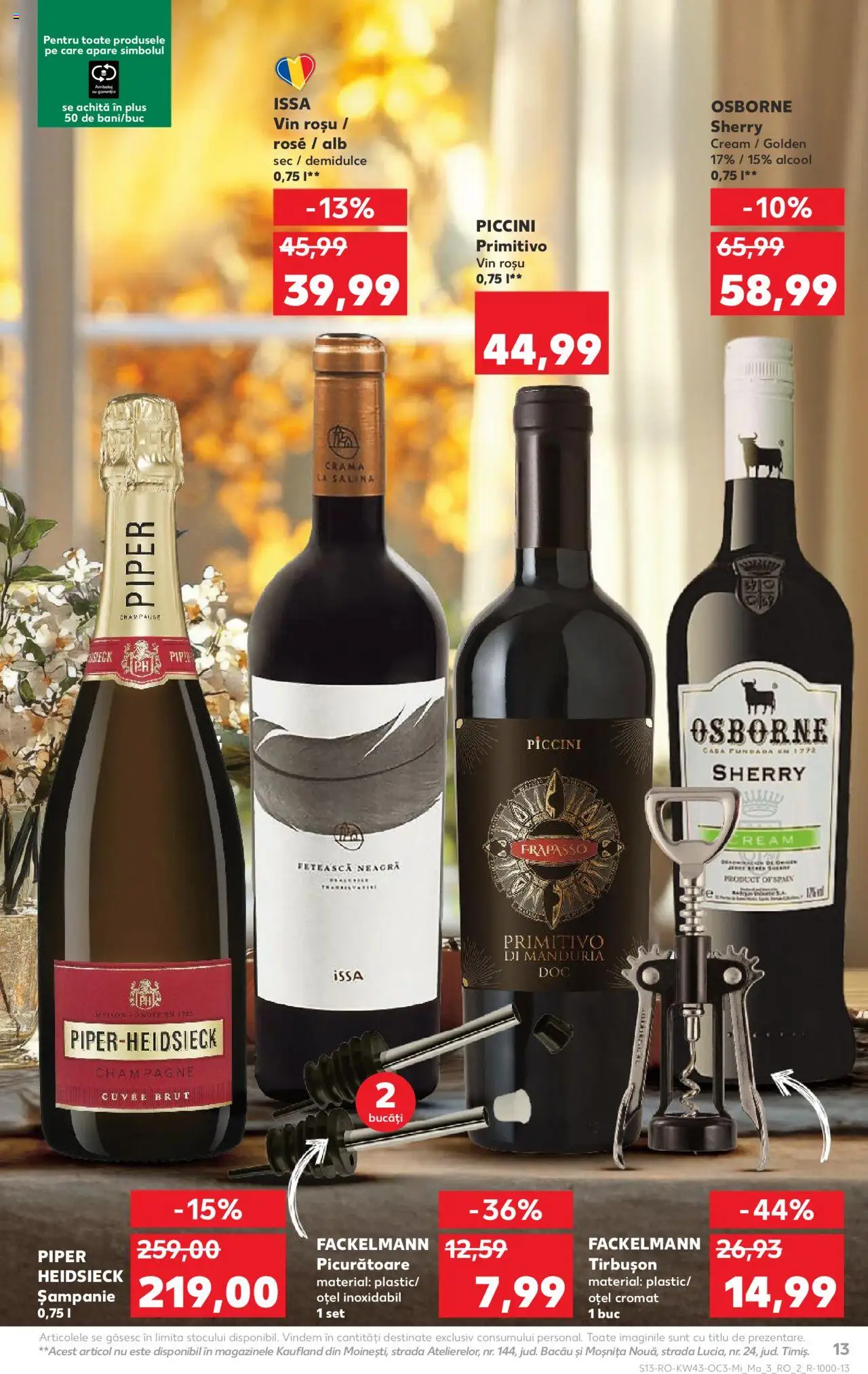 Catalog Kaufland 22 - 27 Octombrie 2025 | Pagina 13 | Produse: Vin, Piper