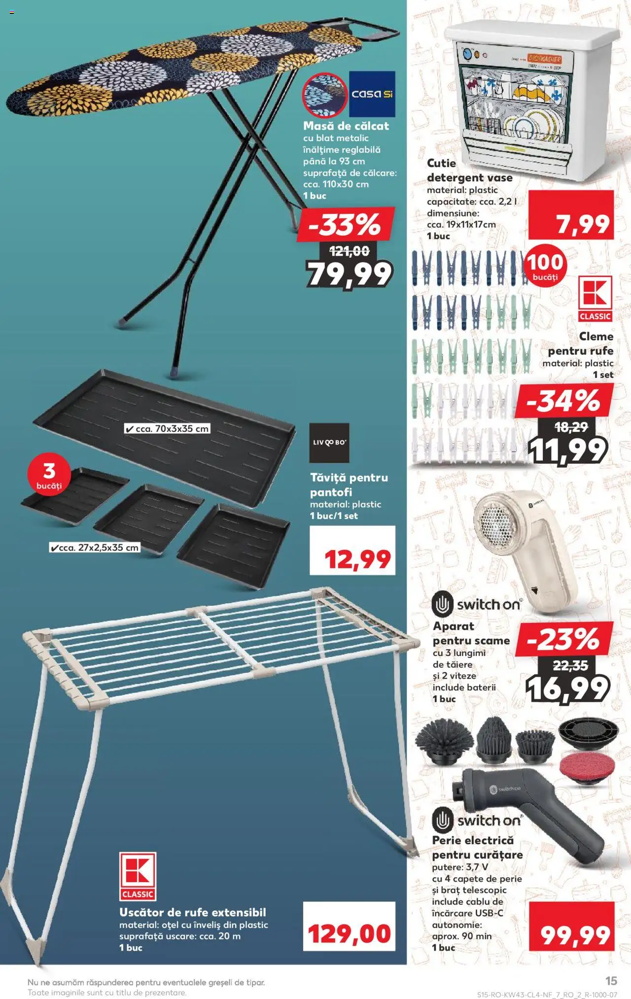 Catalog Kaufland 22 - 27 Octombrie 2025 | Pagina 15 | Produse: Cablu, Uscător, Pantofi, Baterii