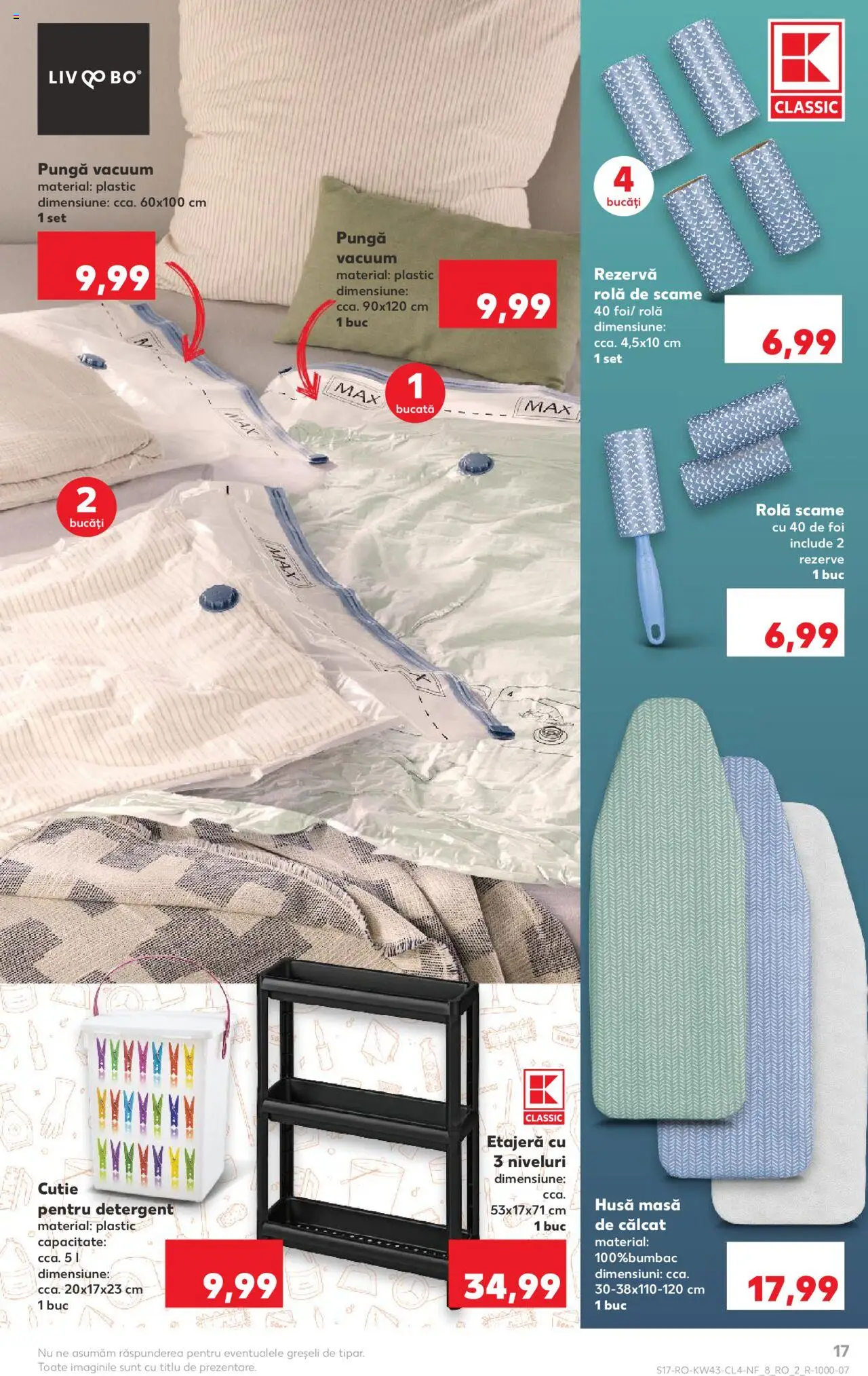 Catalog Kaufland 22 - 27 Octombrie 2025 | Pagina 17 | Produse: Cutie, Etajeră, Detergent, Masă de călcat