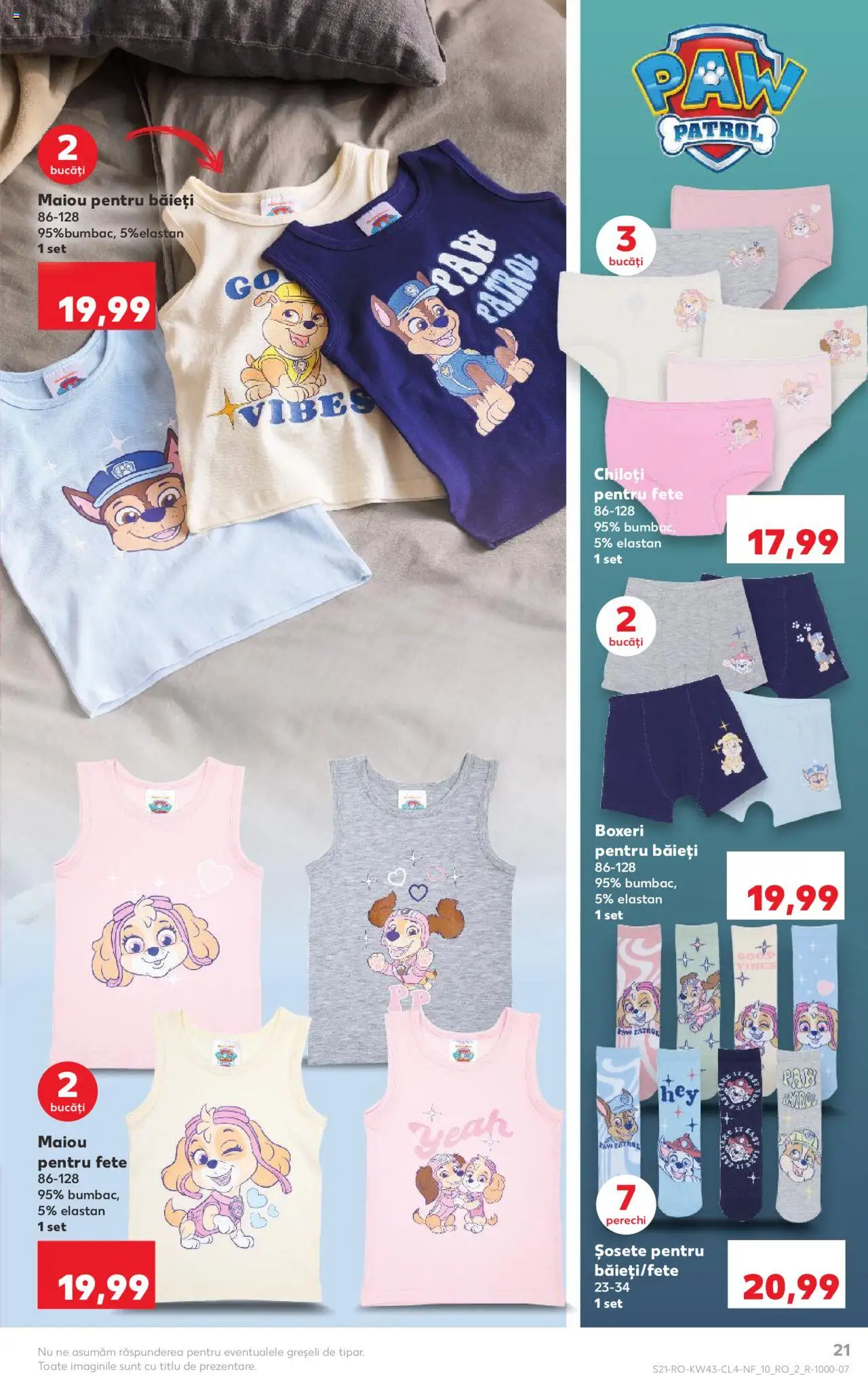 Catalog Kaufland 22 - 27 Octombrie 2025 | Pagina 21 | Produse: Top, Maiou, Chiloți, Șosete