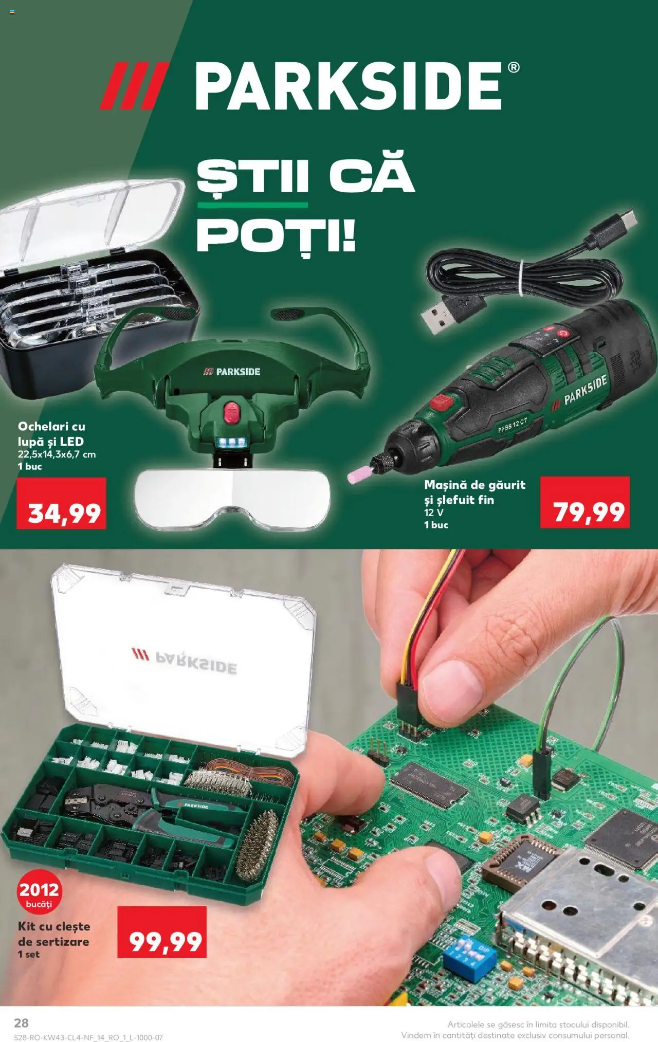 Catalog Kaufland 22 - 27 Octombrie 2025 | Pagina 28 | Produse: Ochelari, Mașină de găurit, Clește, Babak