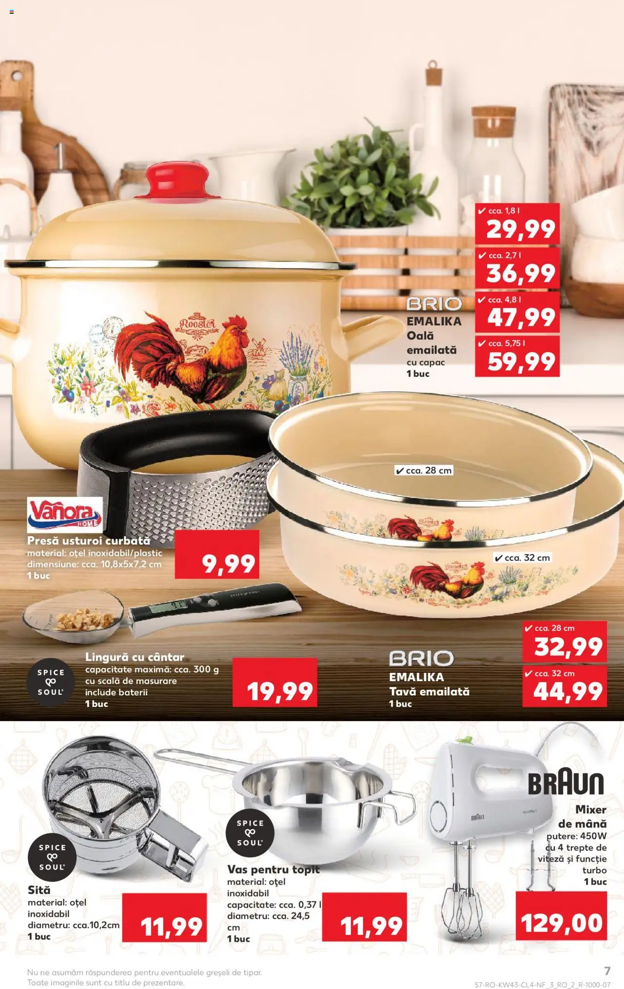 Catalog Kaufland 22 - 27 Octombrie 2025 | Pagina 7 | Produse: Oală, Presă, Baterii, Usturoi