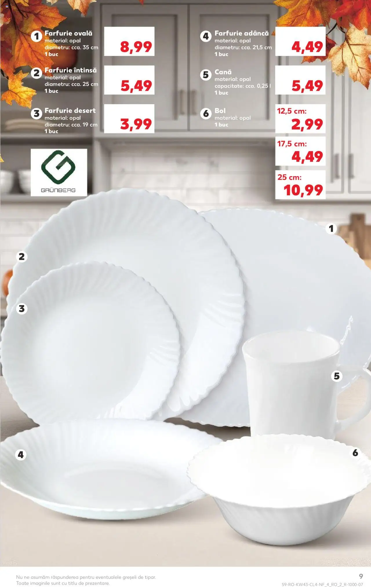 Catalog Kaufland 22 - 27 Octombrie 2025 | Pagina 9 | Produse: Bol, Farfurie