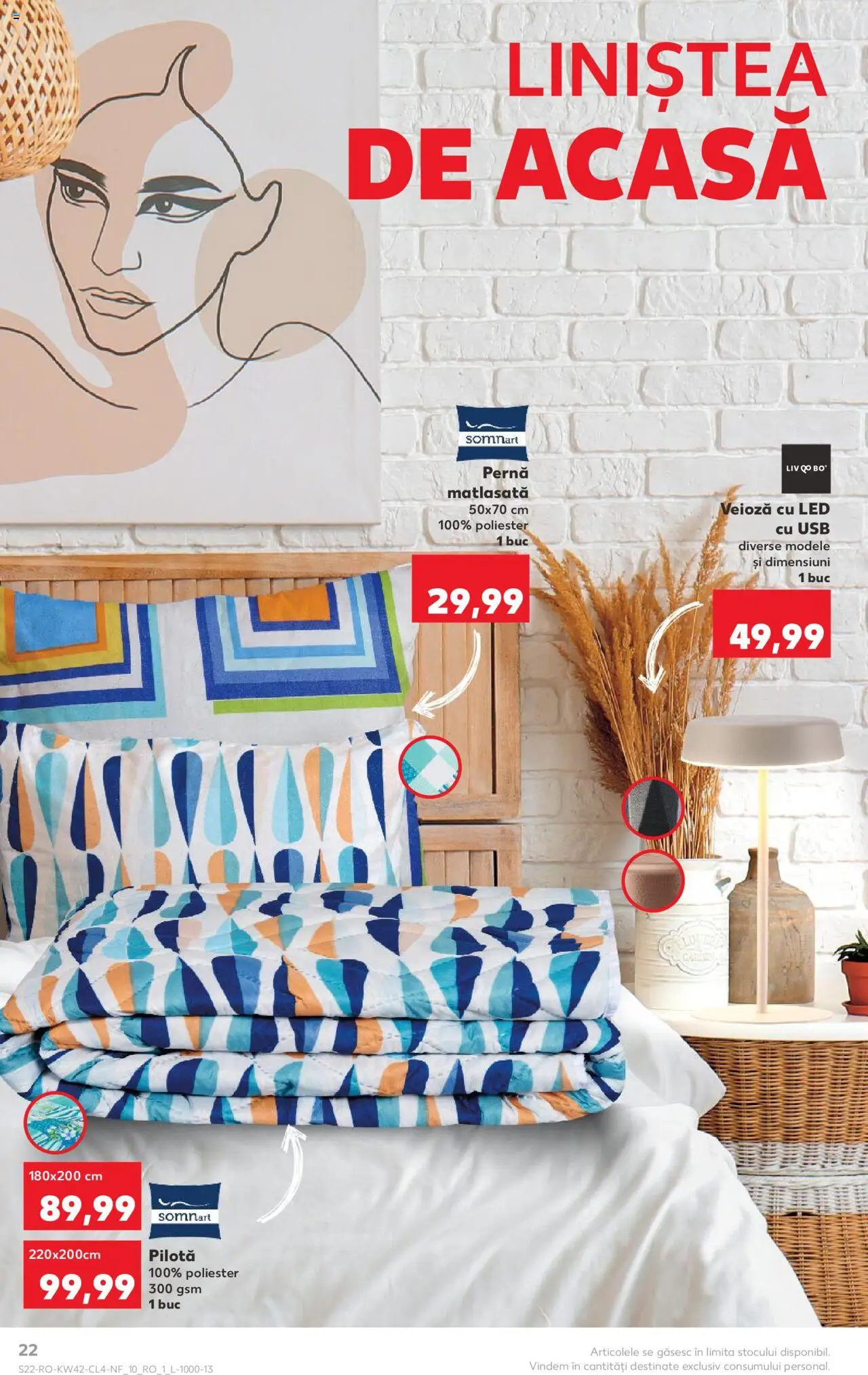 Catalog Kaufland 15 - 20 Octombrie 2025 | Pagina 22 | Produse: Usb, Pernă, Babak, Veioză