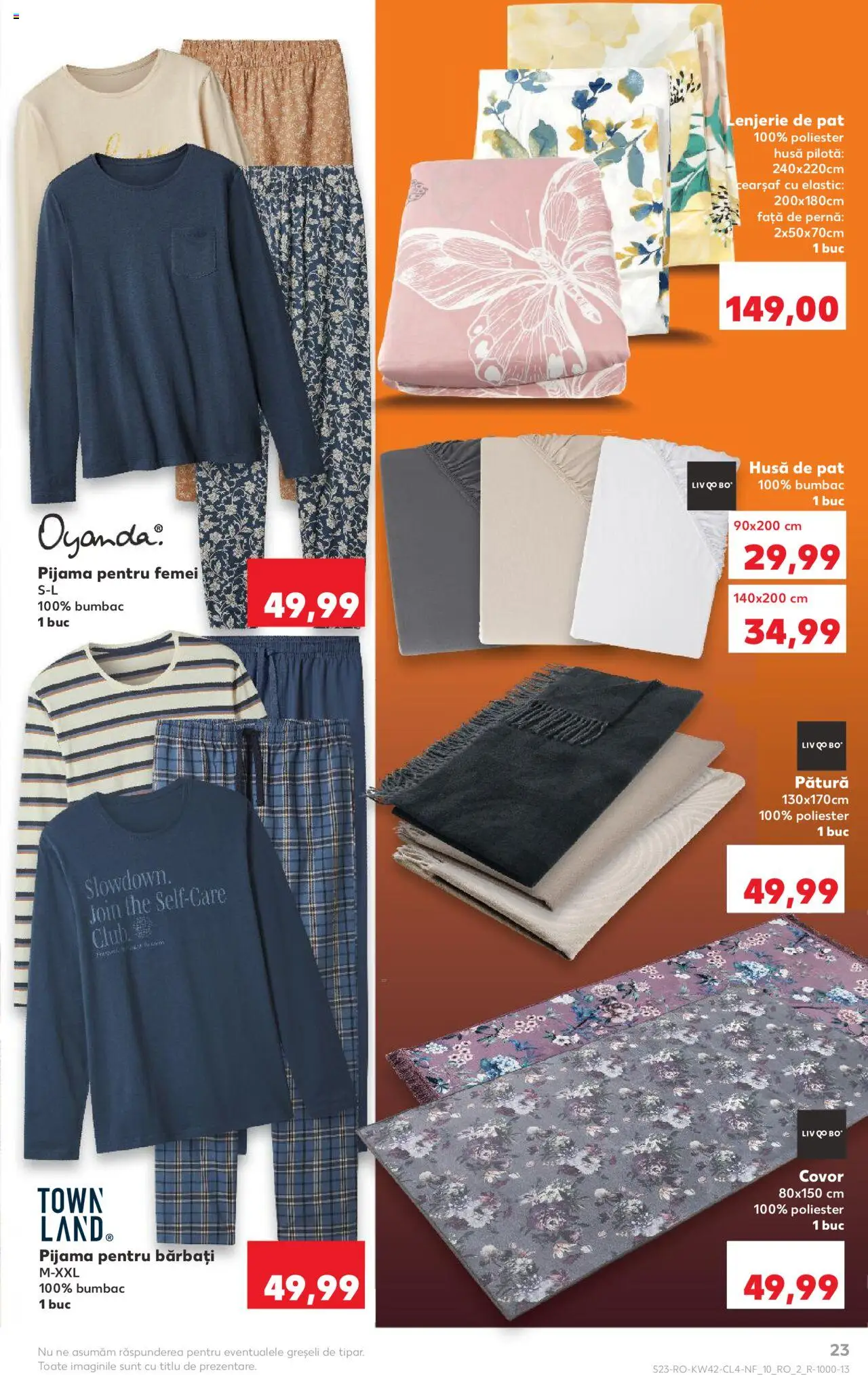 Catalog Kaufland 15 - 20 Octombrie 2025 | Pagina 23 | Produse: Lenjerie de pat, Pernă, Covor, Față de pernă
