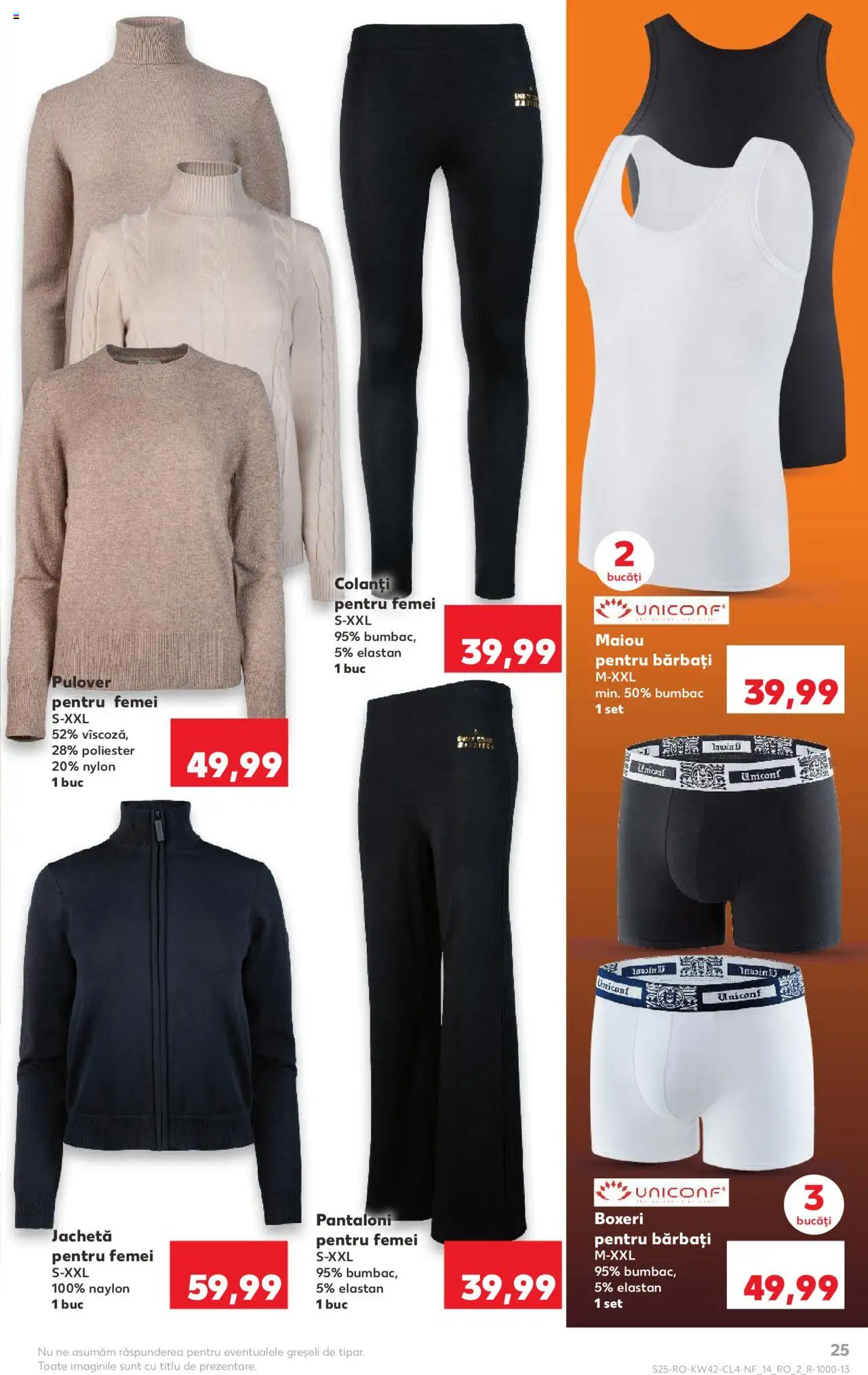 Catalog Kaufland 15 - 20 Octombrie 2025 | Pagina 25 | Produse: Jachetă, Pulover, Pantaloni, Colanți