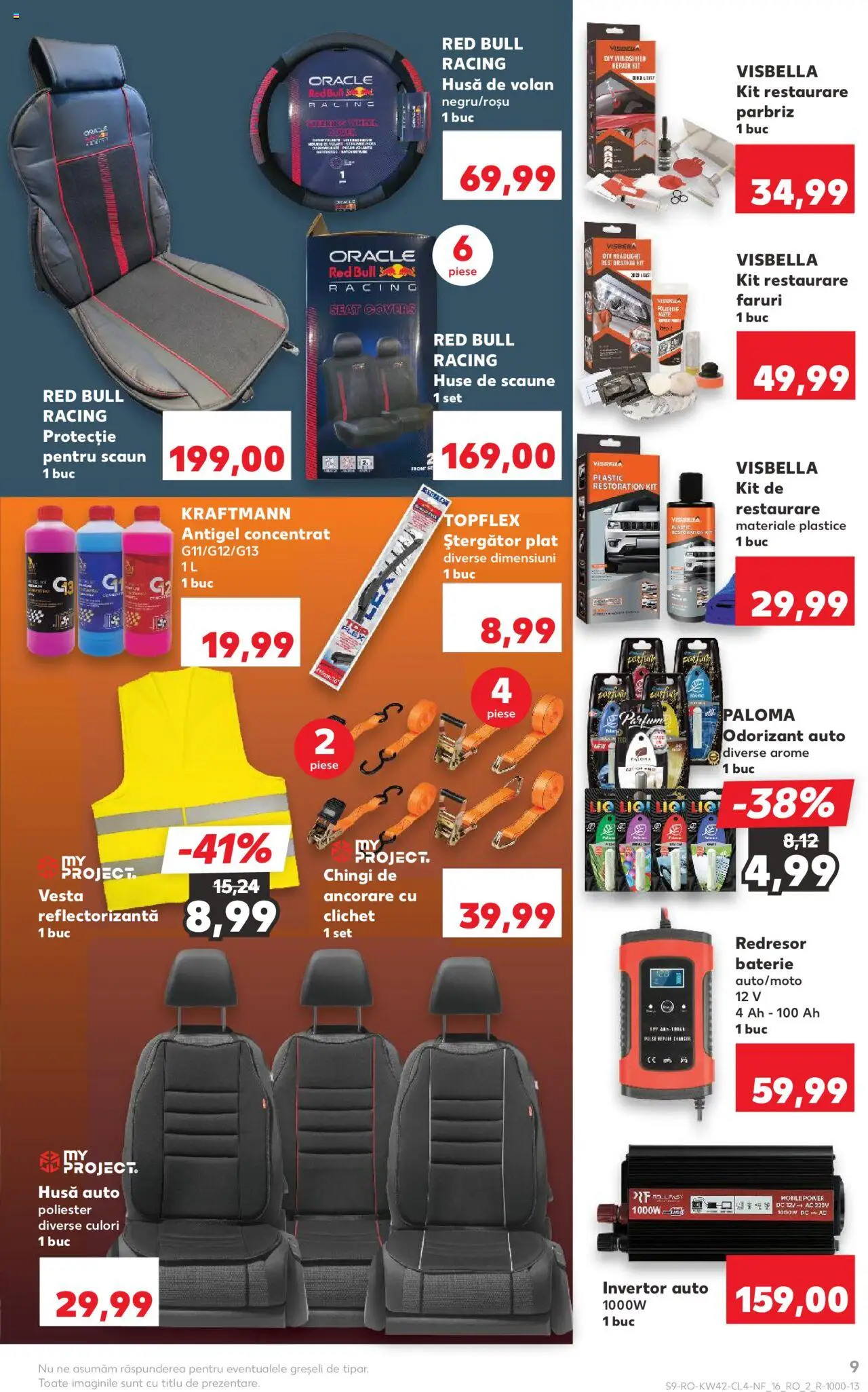Catalog Kaufland 15 - 20 Octombrie 2025 | Pagina 9 | Produse: Kit restaurare faruri, Parfum, Baterii, Vestă