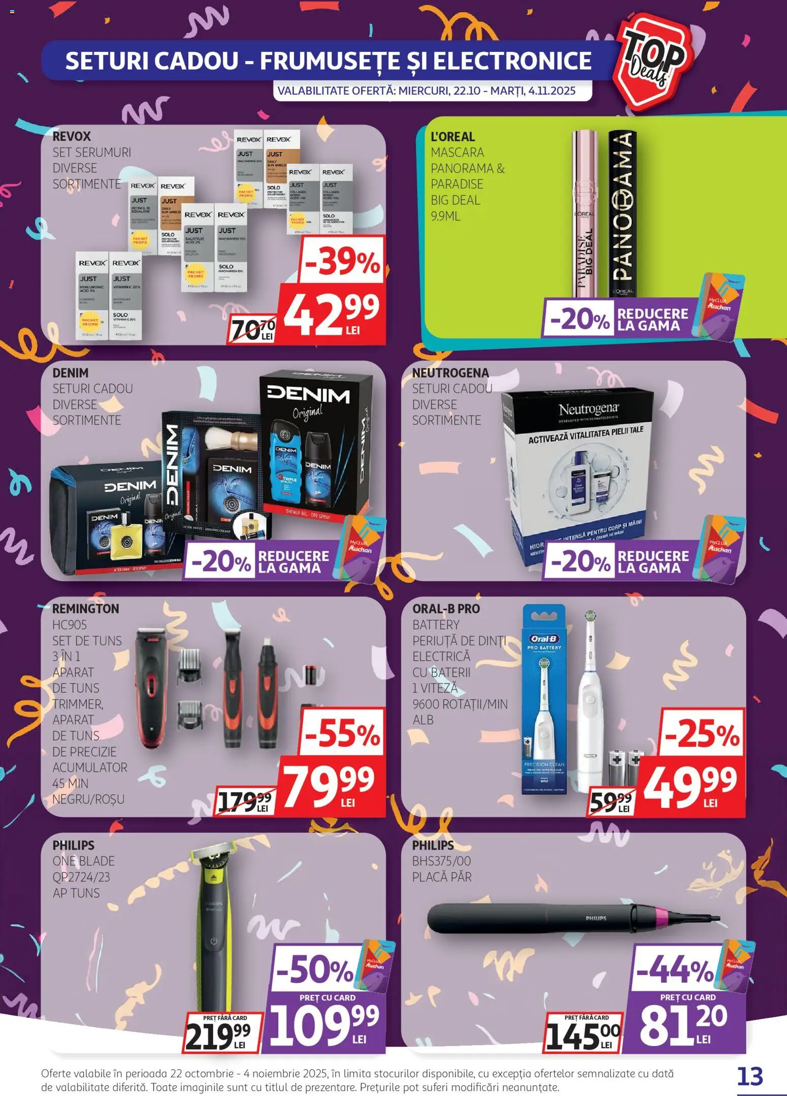 Catalog Auchan 22 Octombrie - 3 Noiembrie 2025 | Pagina 13 | Produse: Enginar, Pomelo, Baterii, Mascara