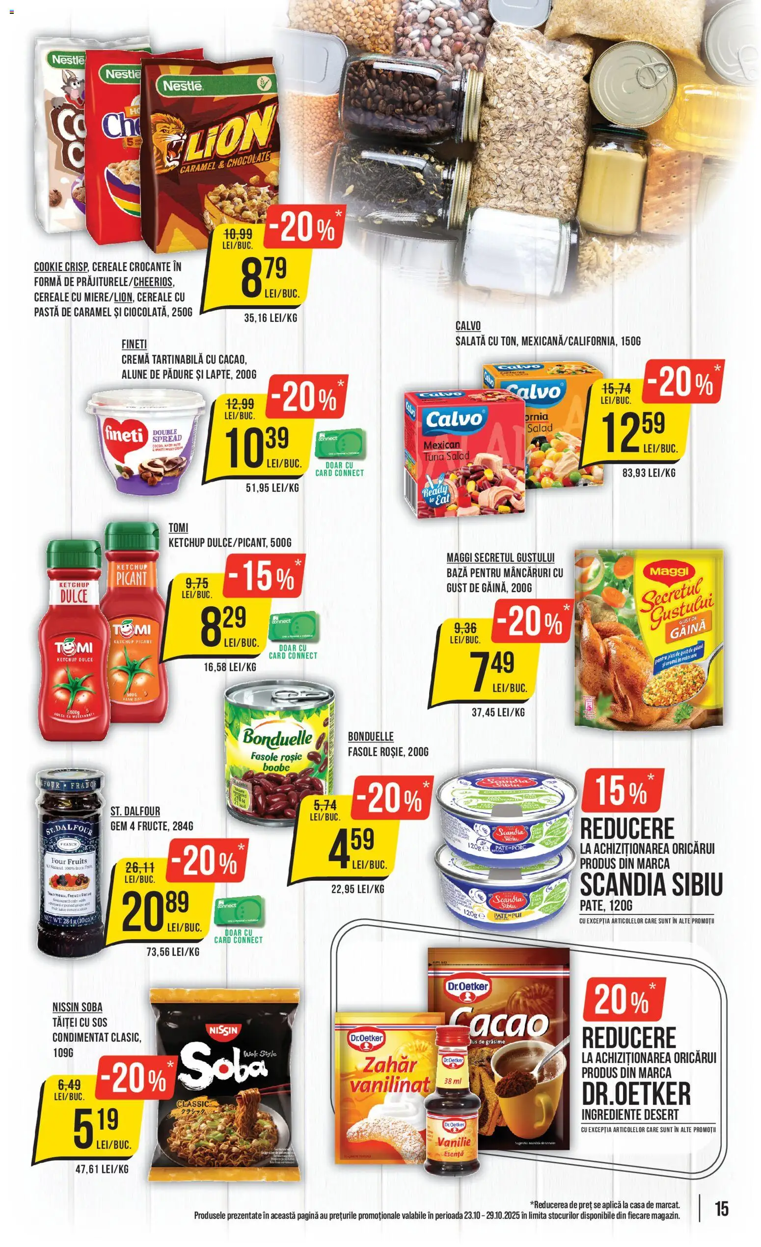 Catalog Mega Image 23 - 28 Octombrie 2025 | Pagina 15 | Produse: Delgeç, Gem, Cremă, Salată