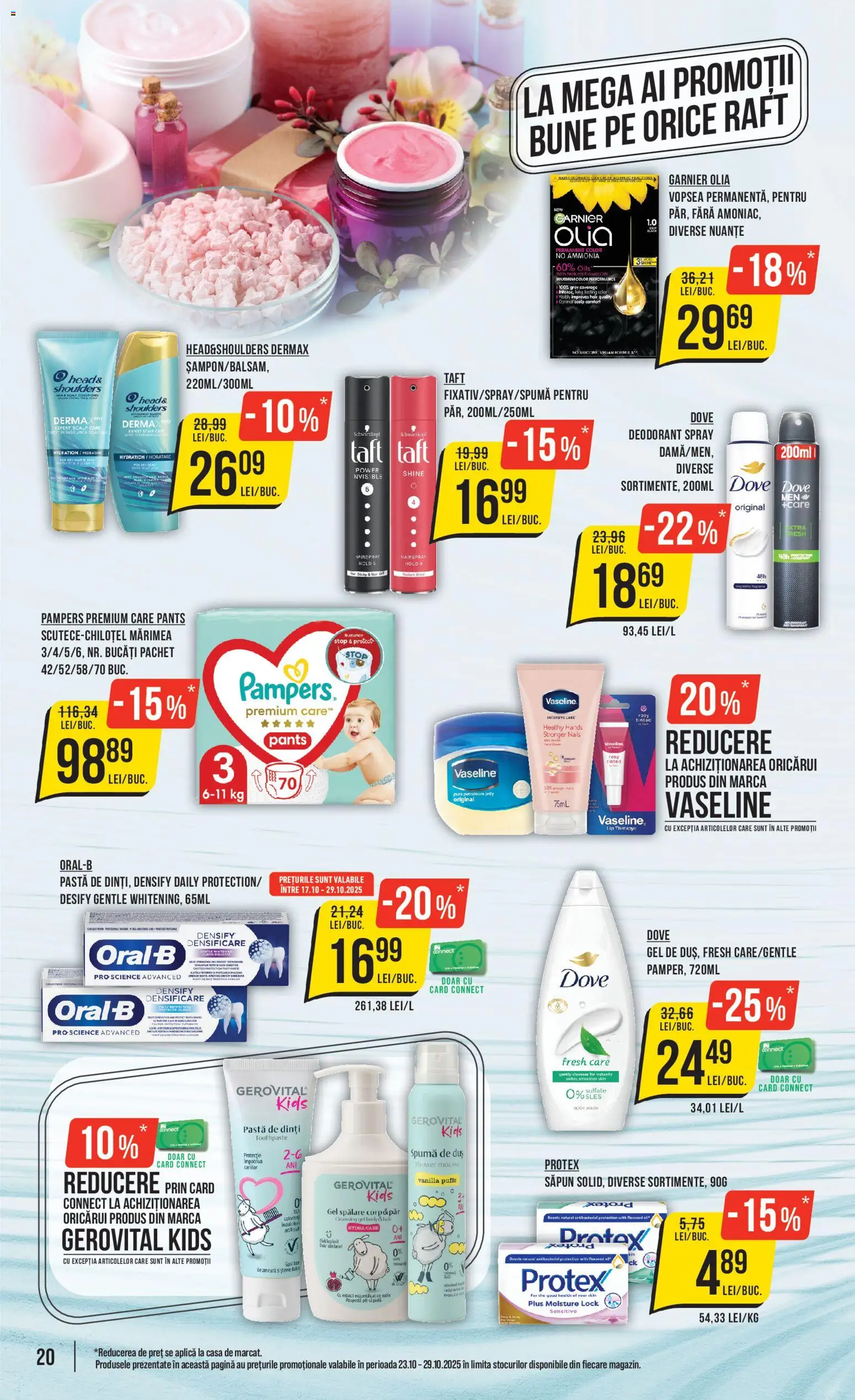 Catalog Mega Image 23 - 28 Octombrie 2025 | Pagina 20 | Produse: Pară, Vopsea, Raft, Duș