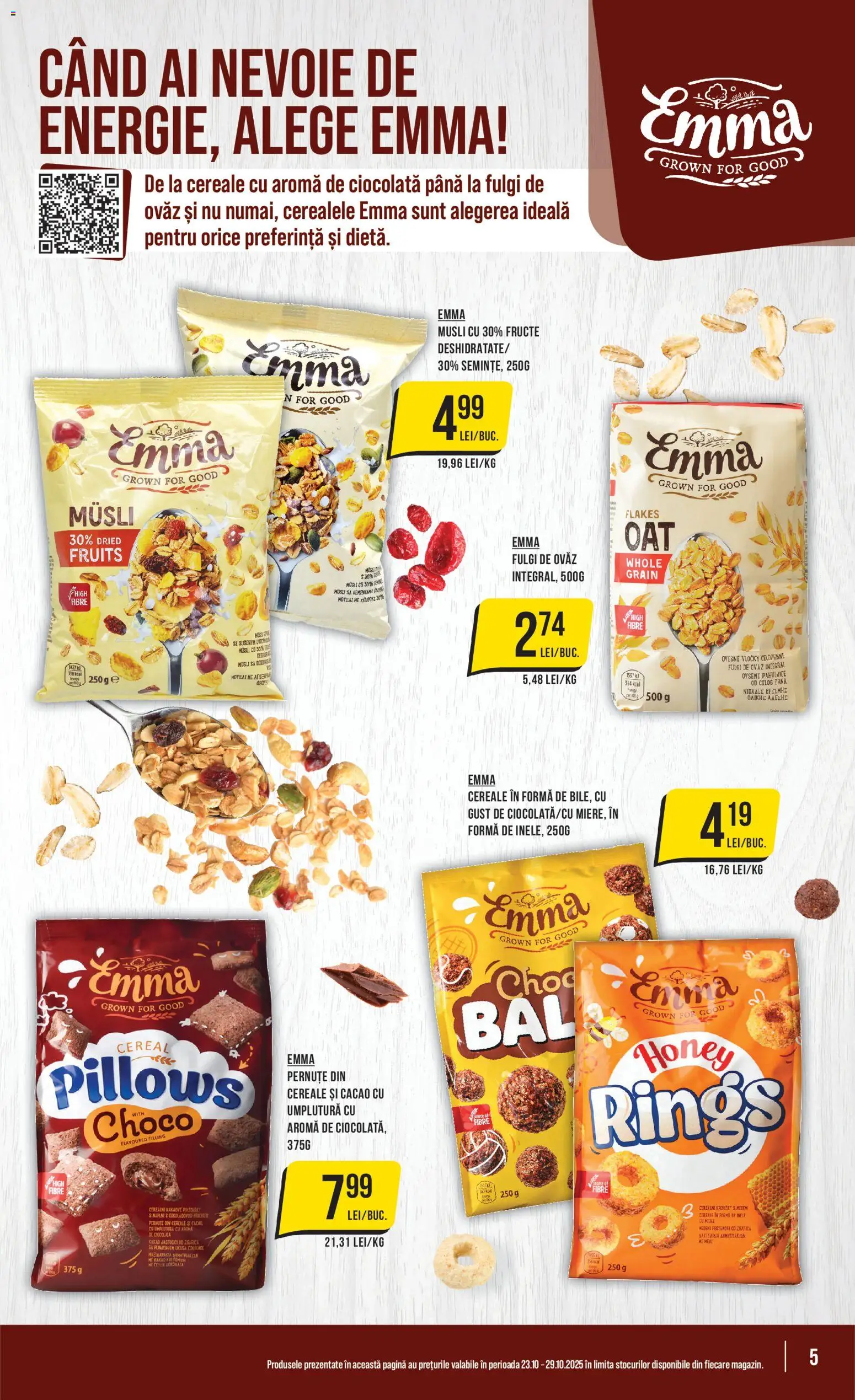 Catalog Mega Image 23 - 28 Octombrie 2025 | Pagina 5 | Produse: Cereale, Cacao, Fulgi, Fructe