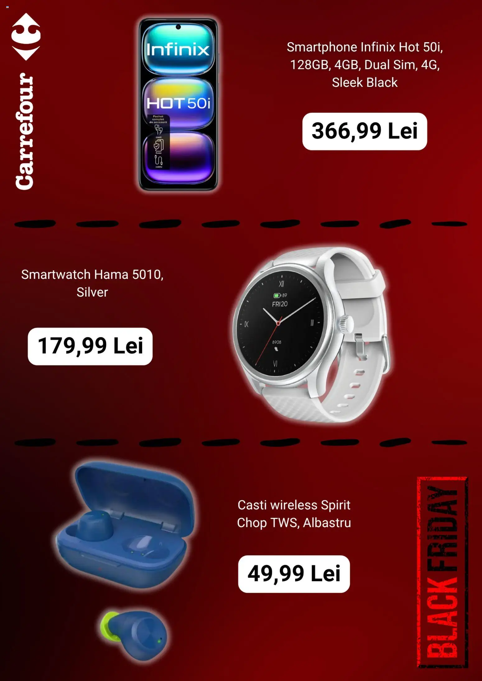 Catalog Carrefour 22 Octombrie - 1 Decembrie 2025 | Pagina 3 | Produse: Smartphone, Căști, Smartwatch