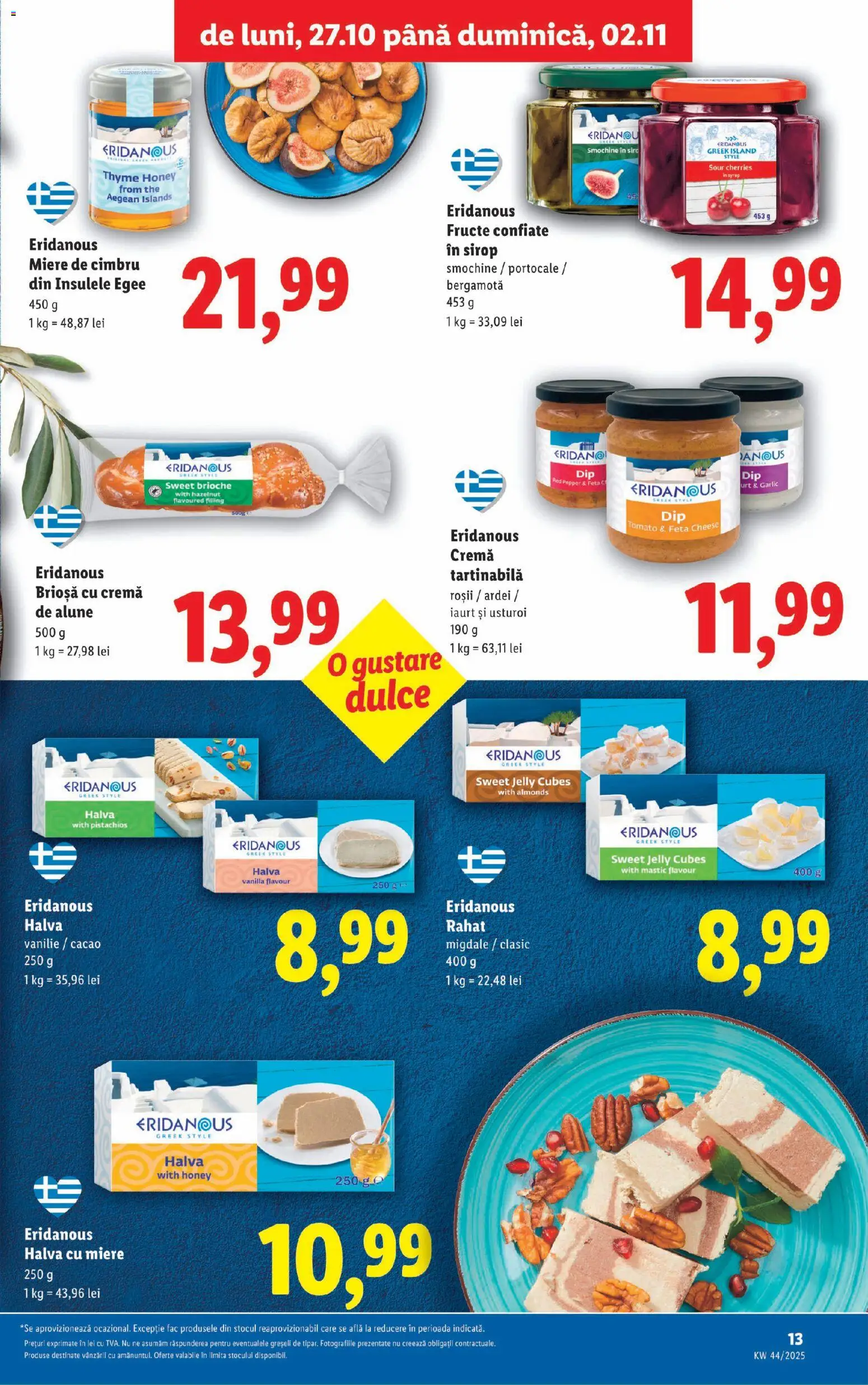 Catalog LIDL 27 Octombrie - 1 Noiembrie 2025 | Pagina 13 | Produse: Delgeç, Ardei, Cremă tartinabilă, Usturoi