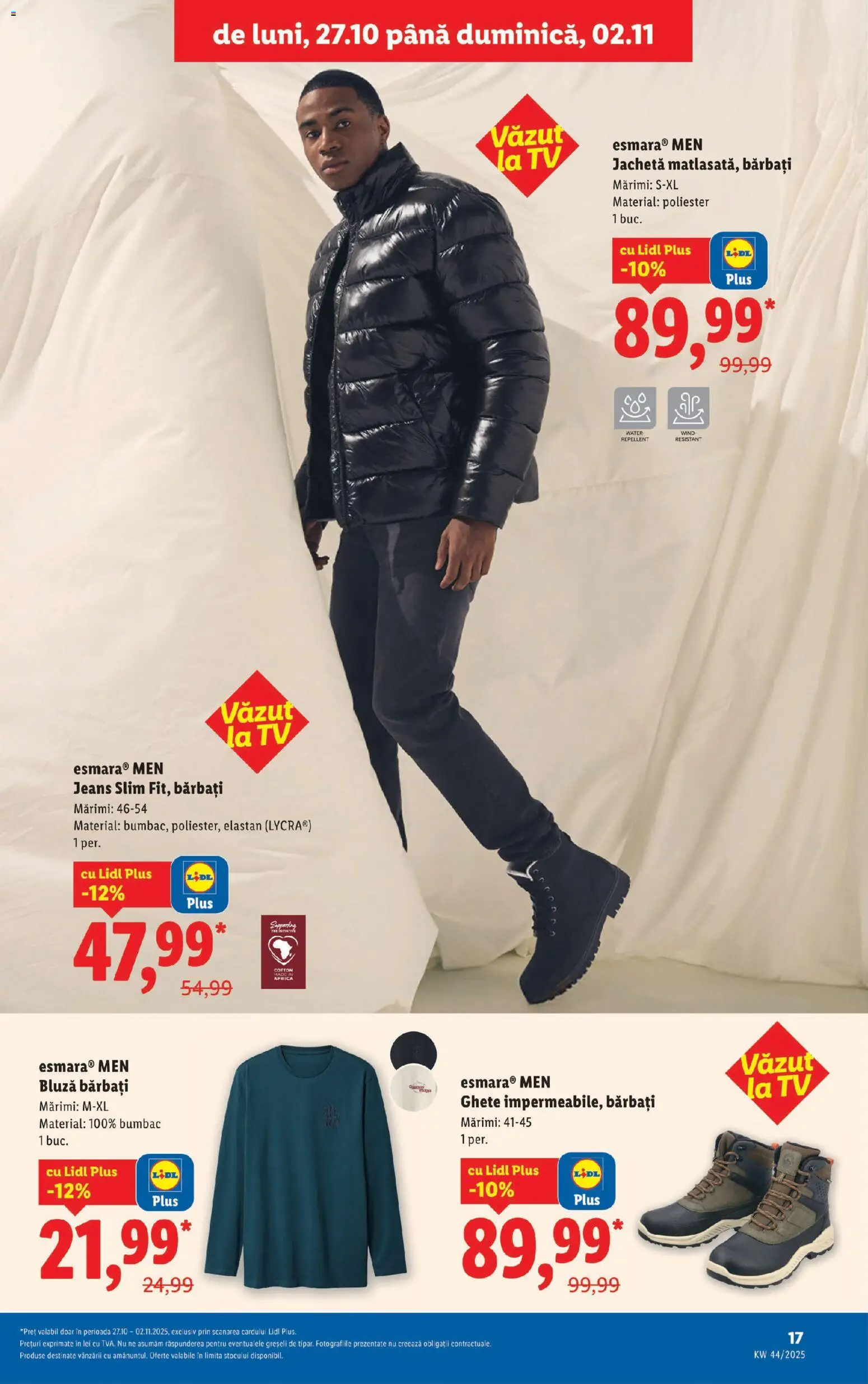 Catalog LIDL 27 Octombrie - 1 Noiembrie 2025 | Pagina 17 | Produse: Jachetă, Bluză, Ghete