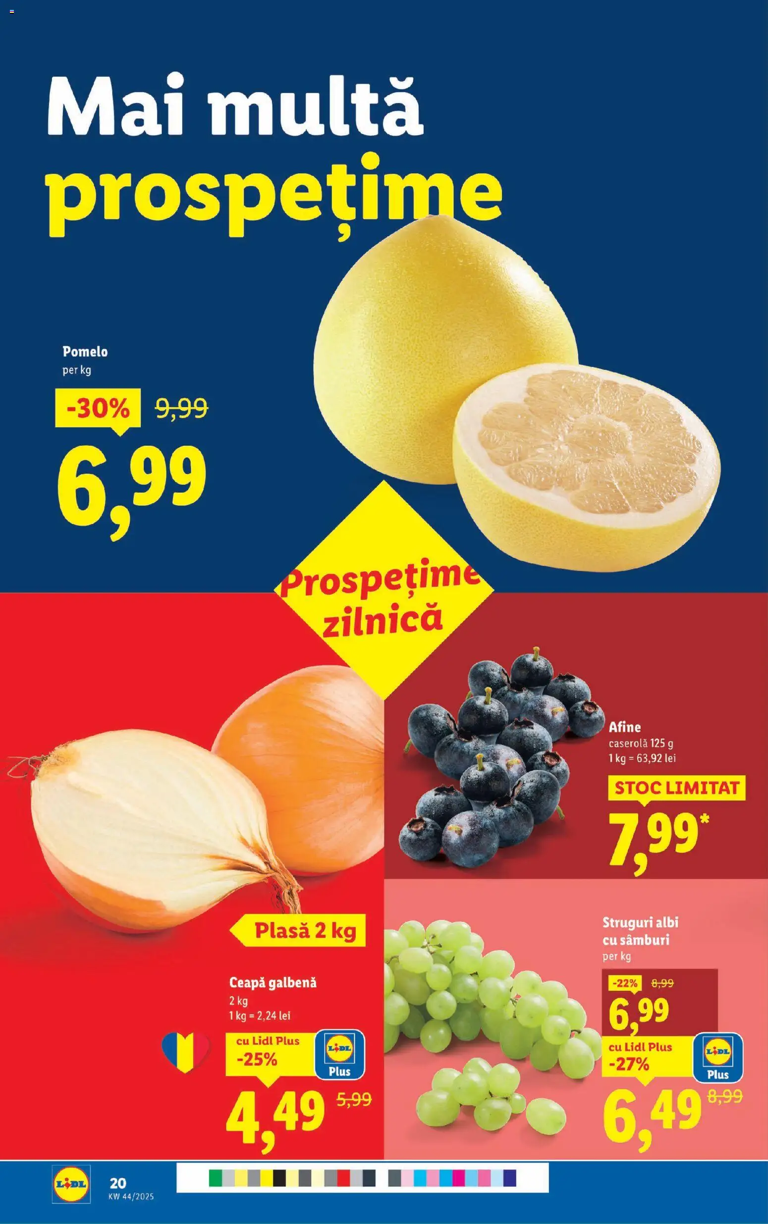 Catalog LIDL 27 Octombrie - 1 Noiembrie 2025 | Pagina 20 | Produse: Struguri, Afine, Ceapă galbenă, Ceapă