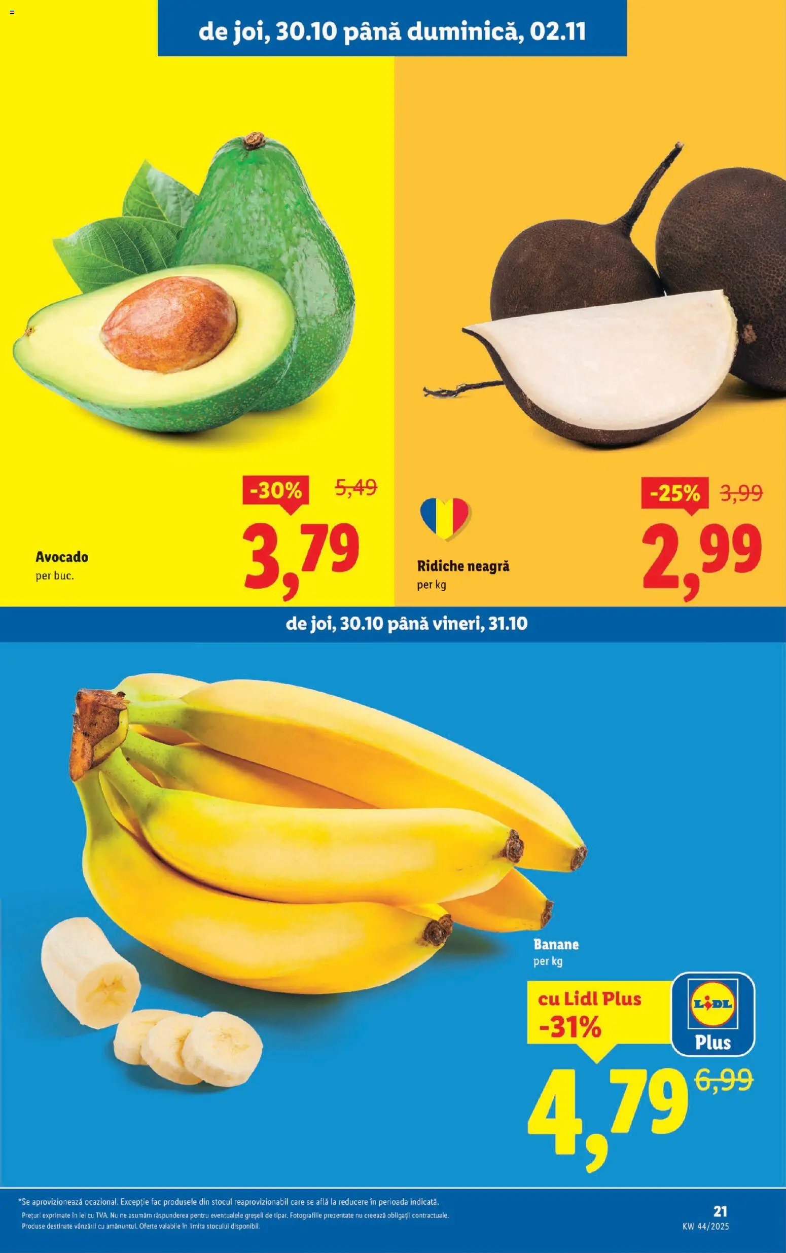 Catalog LIDL 27 Octombrie - 1 Noiembrie 2025 | Pagina 21 | Produse: Banane, Avocado