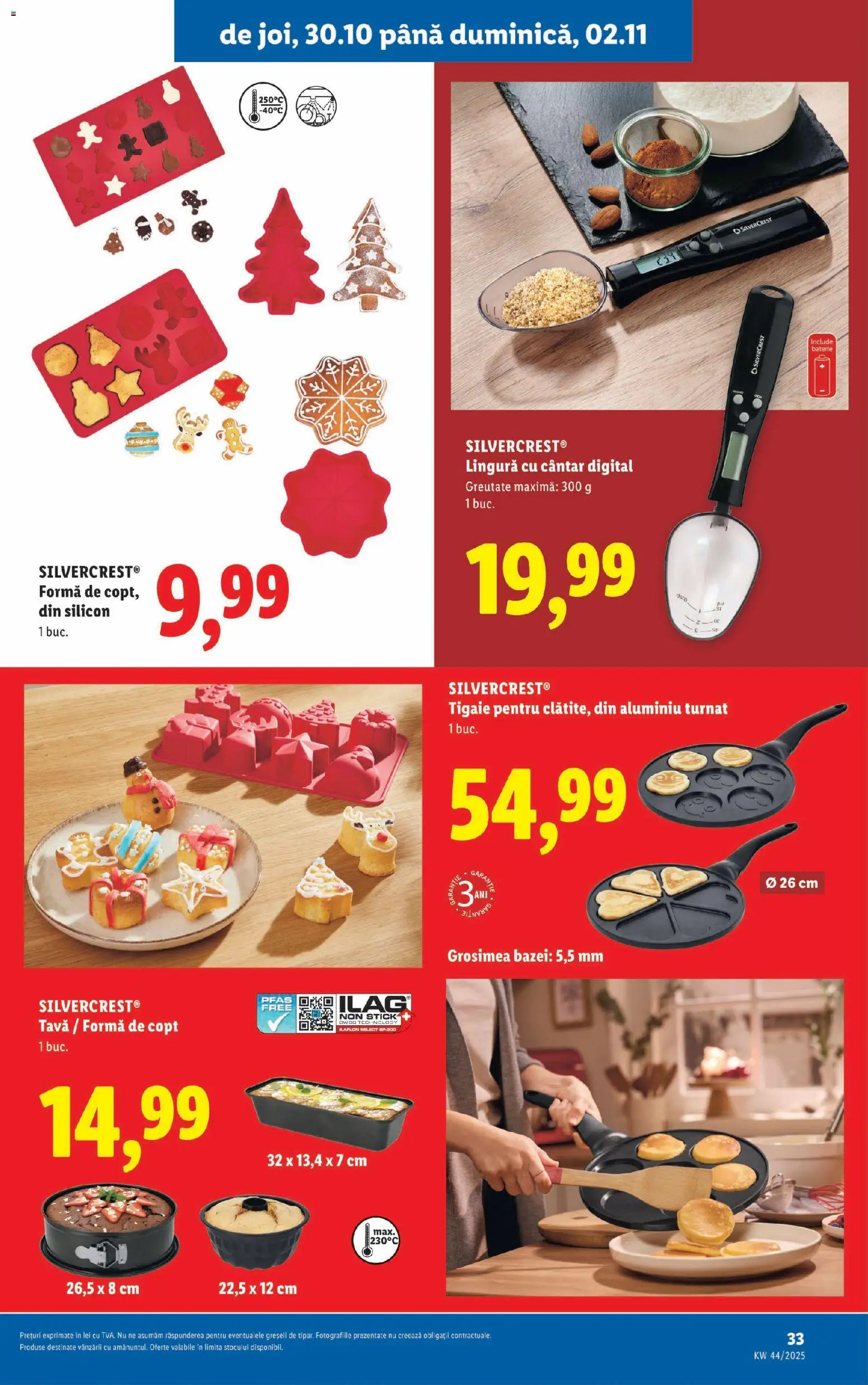 Catalog LIDL 27 Octombrie - 1 Noiembrie 2025 | Pagina 33 | Produse: Tigaie, Cântar, Baterie