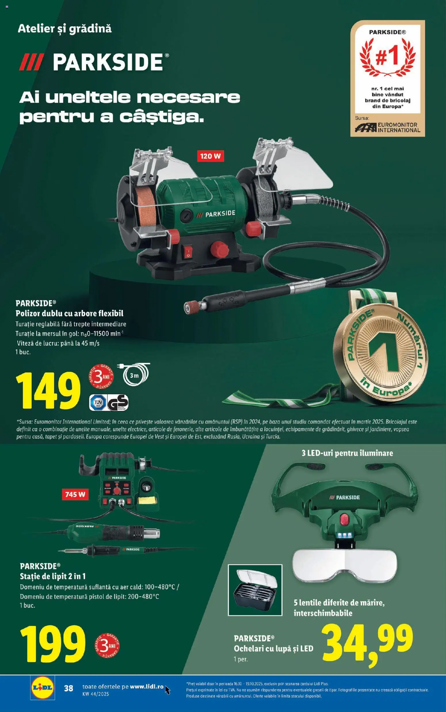 Catalog LIDL 27 Octombrie - 1 Noiembrie 2025 | Pagina 38 | Produse: Suflantă, Polizor, Babak, Tapet