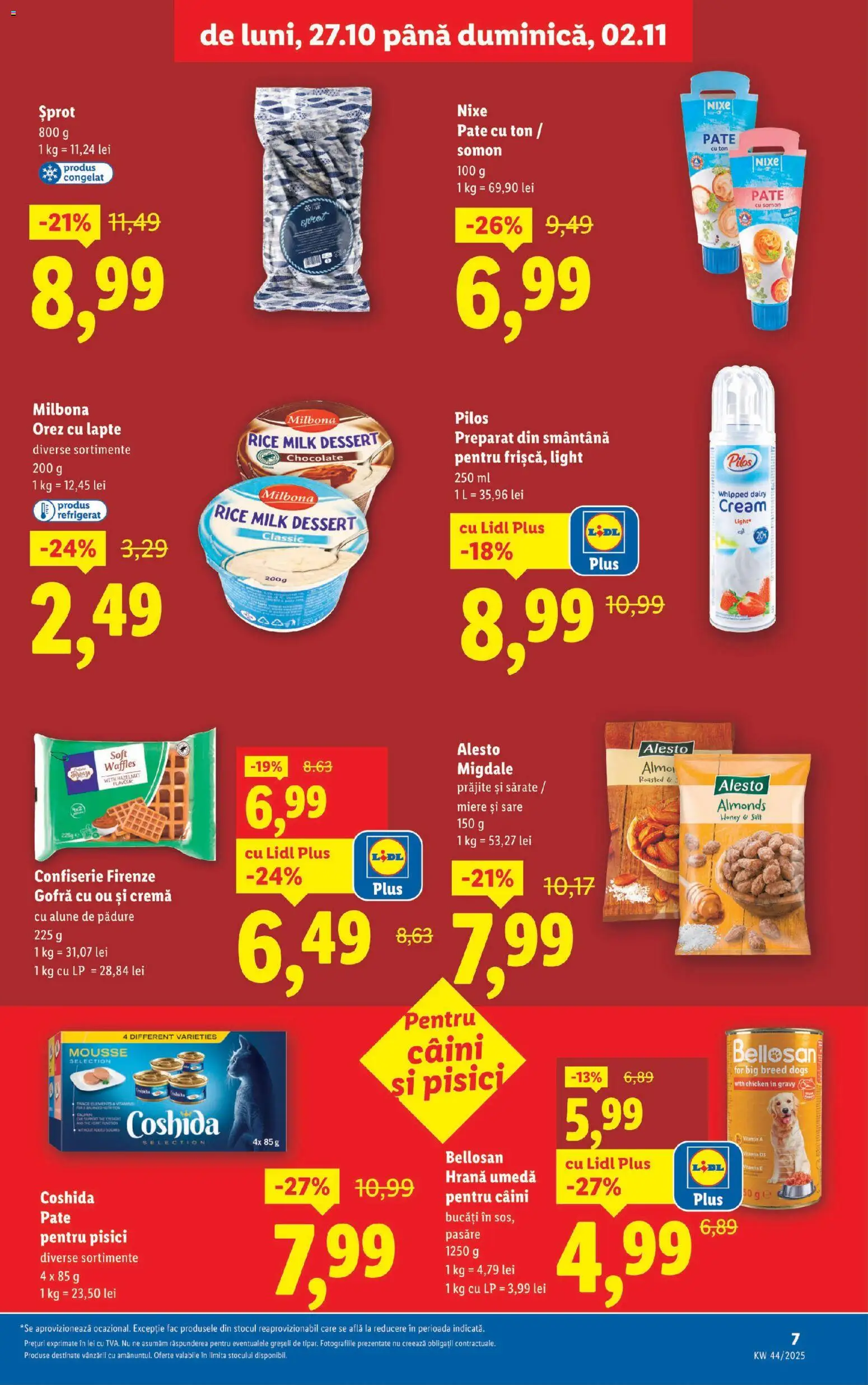 Catalog LIDL 27 Octombrie - 1 Noiembrie 2025 | Pagina 7 | Produse: Toplar, Pate, Alune, Lapte