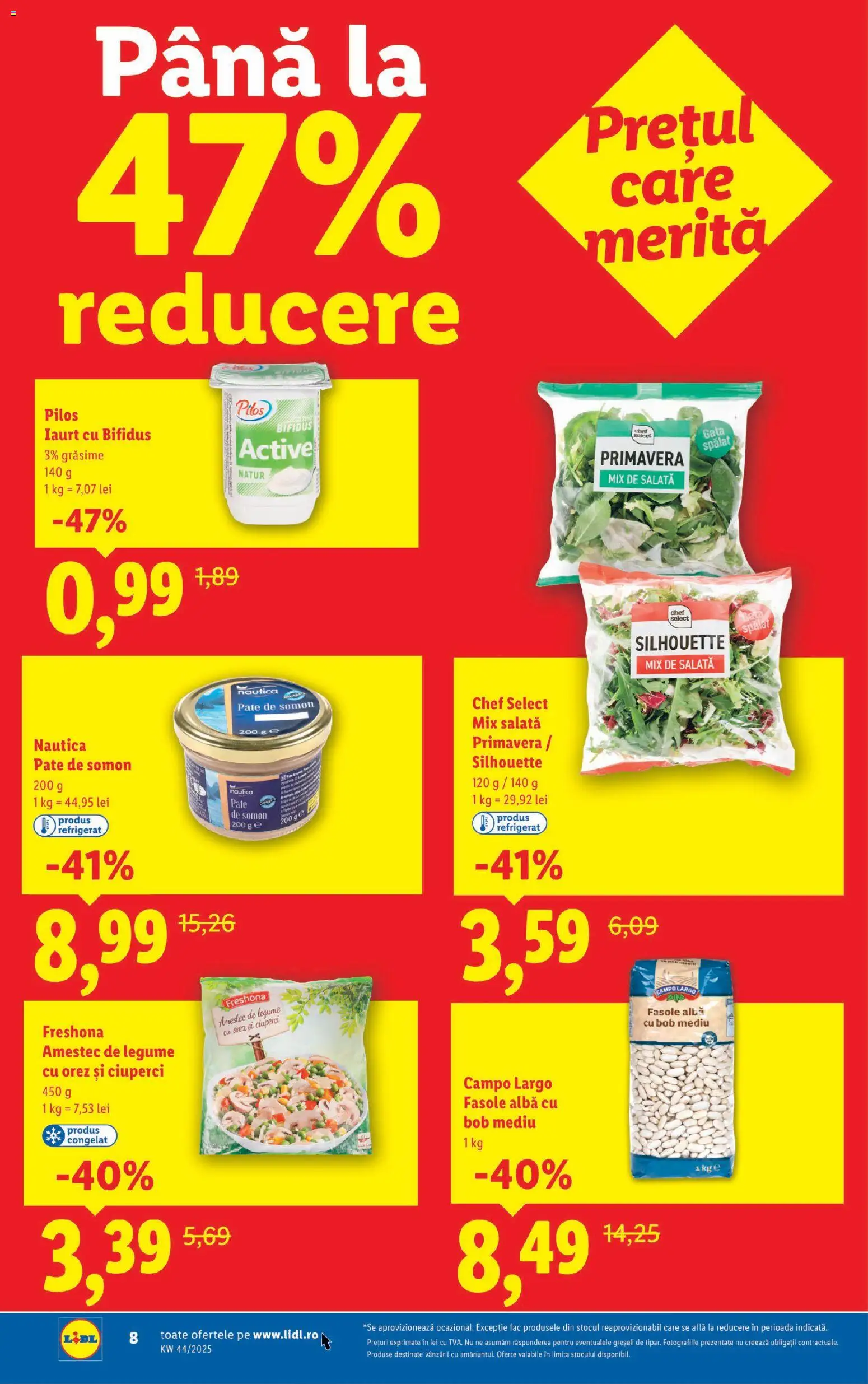 Catalog LIDL 27 Octombrie - 1 Noiembrie 2025 | Pagina 8 | Produse: Toplar, Önlük, Orez, Legume