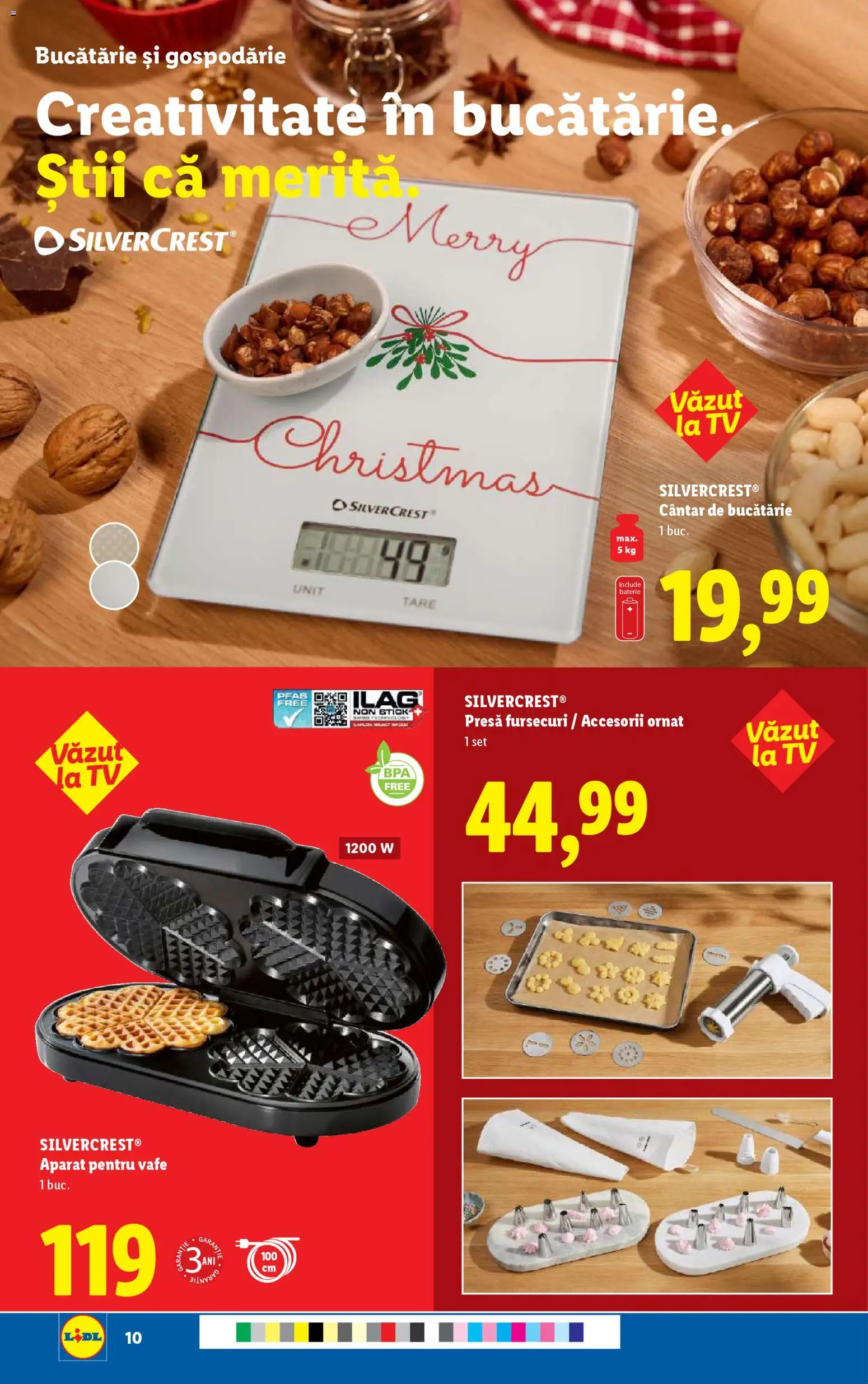 Catalog LIDL 27 Octombrie - 1 Noiembrie 2025 | Pagina 10 | Produse: Presă, Cântar, Bucătărie, Baterie