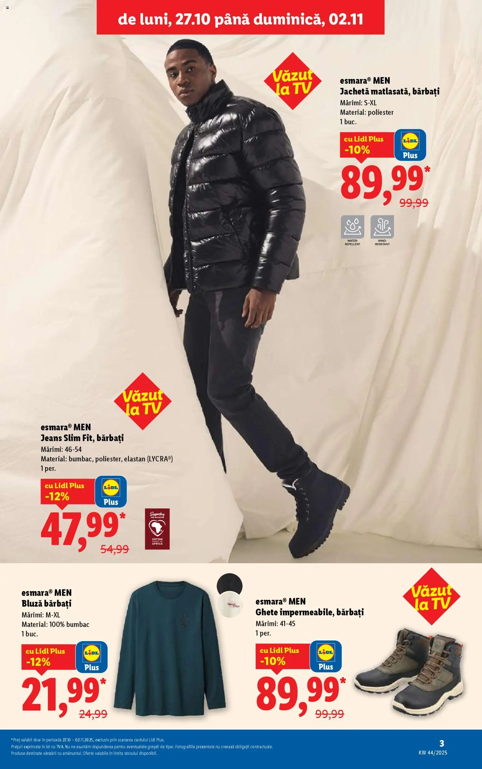 Catalog LIDL 27 Octombrie - 1 Noiembrie 2025 | Pagina 3 | Produse: Jachetă, Bluză, Ghete