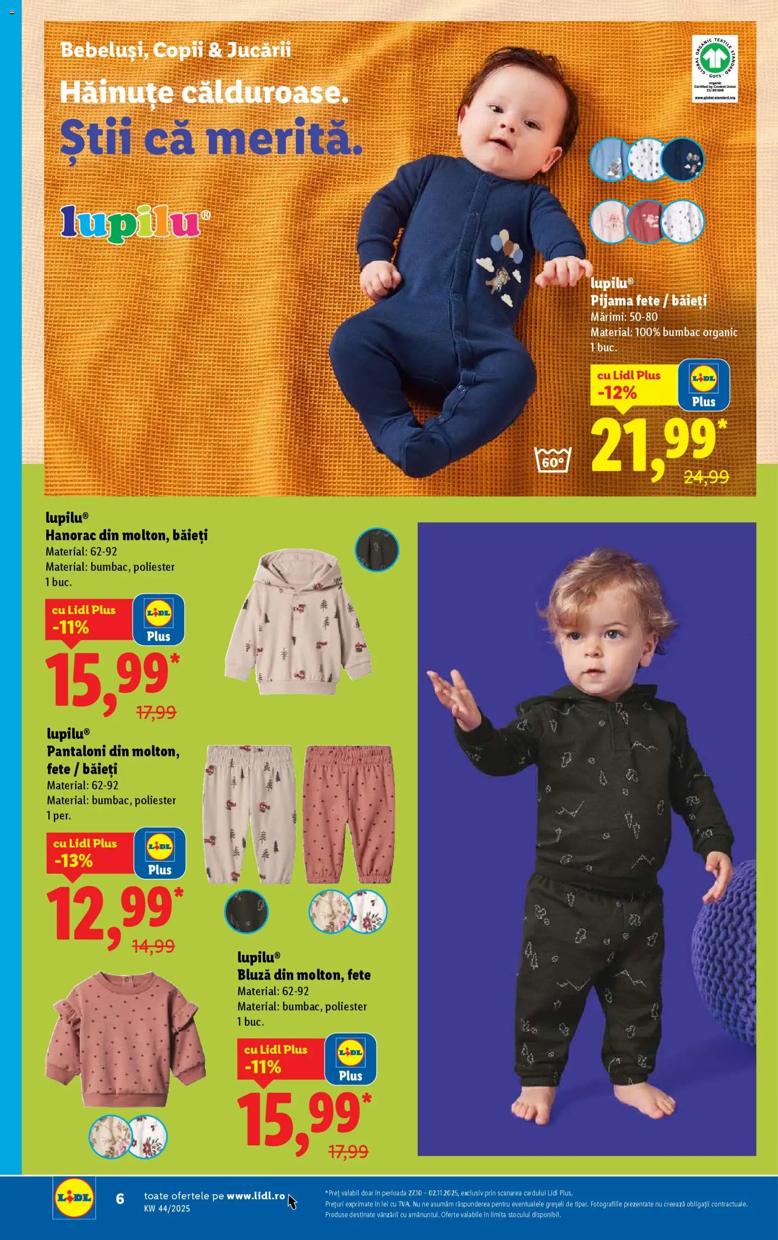 Catalog LIDL 27 Octombrie - 1 Noiembrie 2025 | Pagina 6 | Produse: Bluză, Pantaloni, Keşe