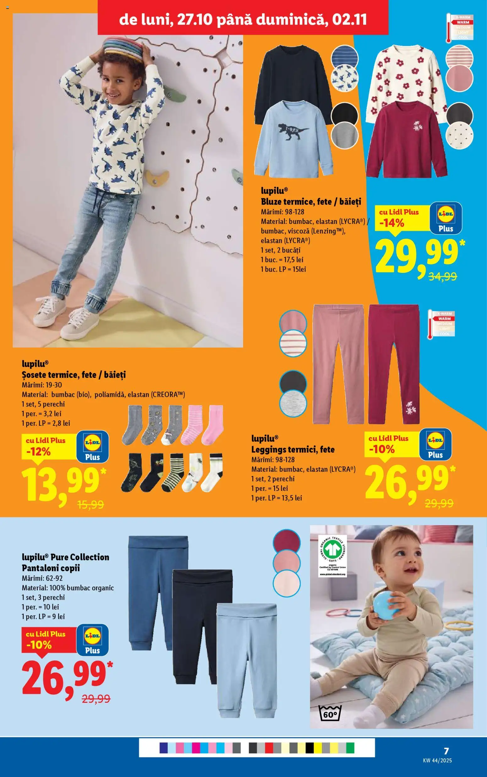 Catalog LIDL 27 Octombrie - 1 Noiembrie 2025 | Pagina 7 | Produse: Pantaloni, Șosete