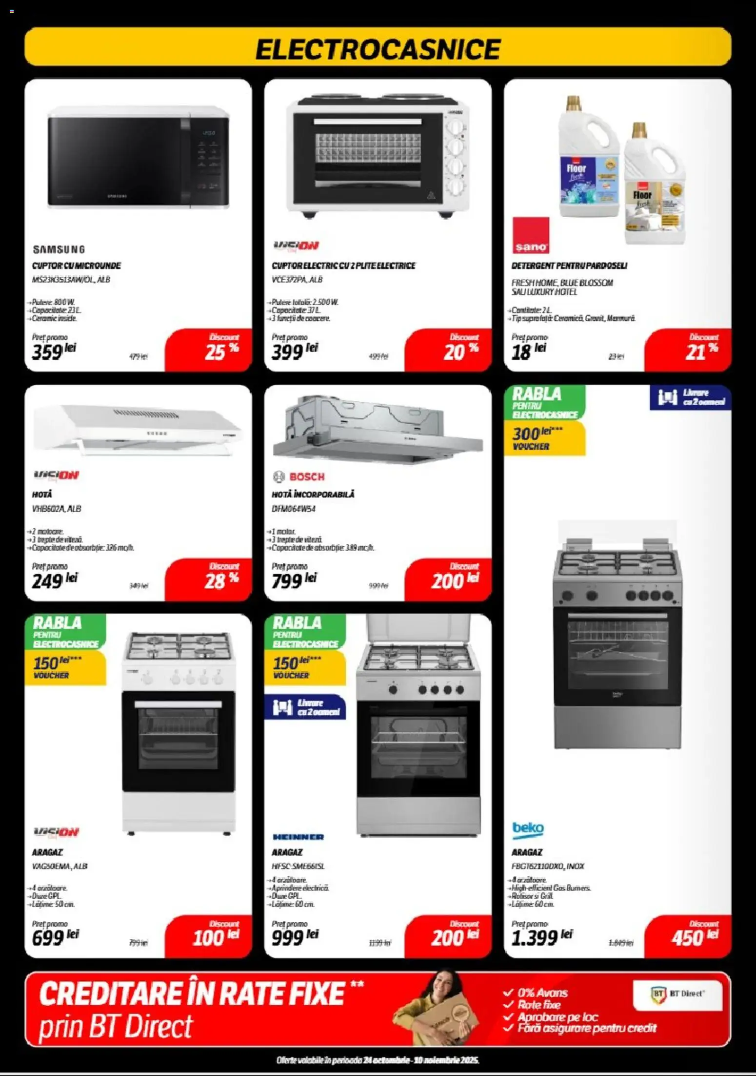 Catalog Flanco 24 Octombrie - 9 Noiembrie 2025 | Pagina 14 | Produse: Hotă, Cuptor, Aragaz, Detergent