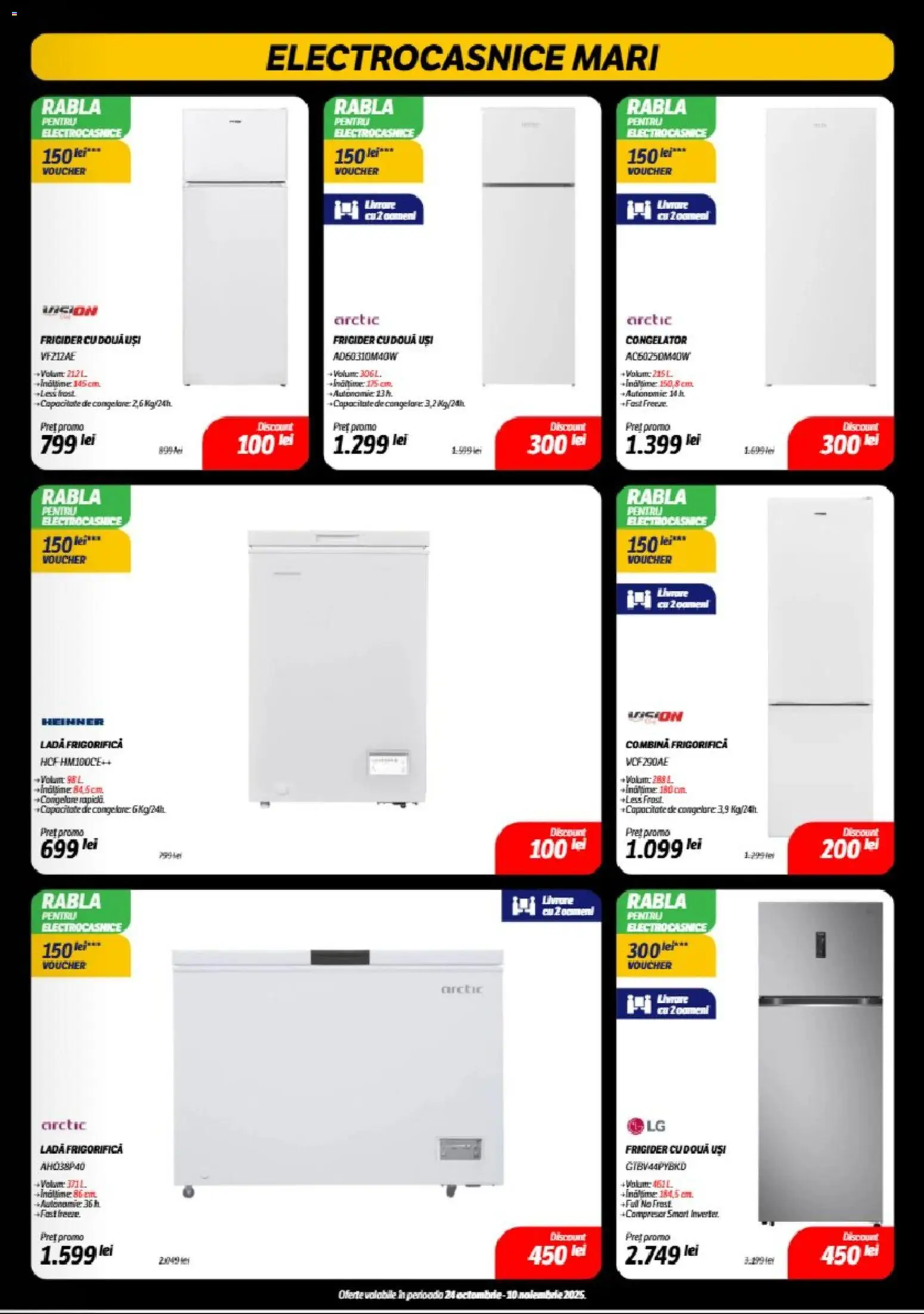 Catalog Flanco 24 Octombrie - 9 Noiembrie 2025 | Pagina 15 | Produse: Frigider, Congelator, Combină frigorifică, Ladă frigorifică