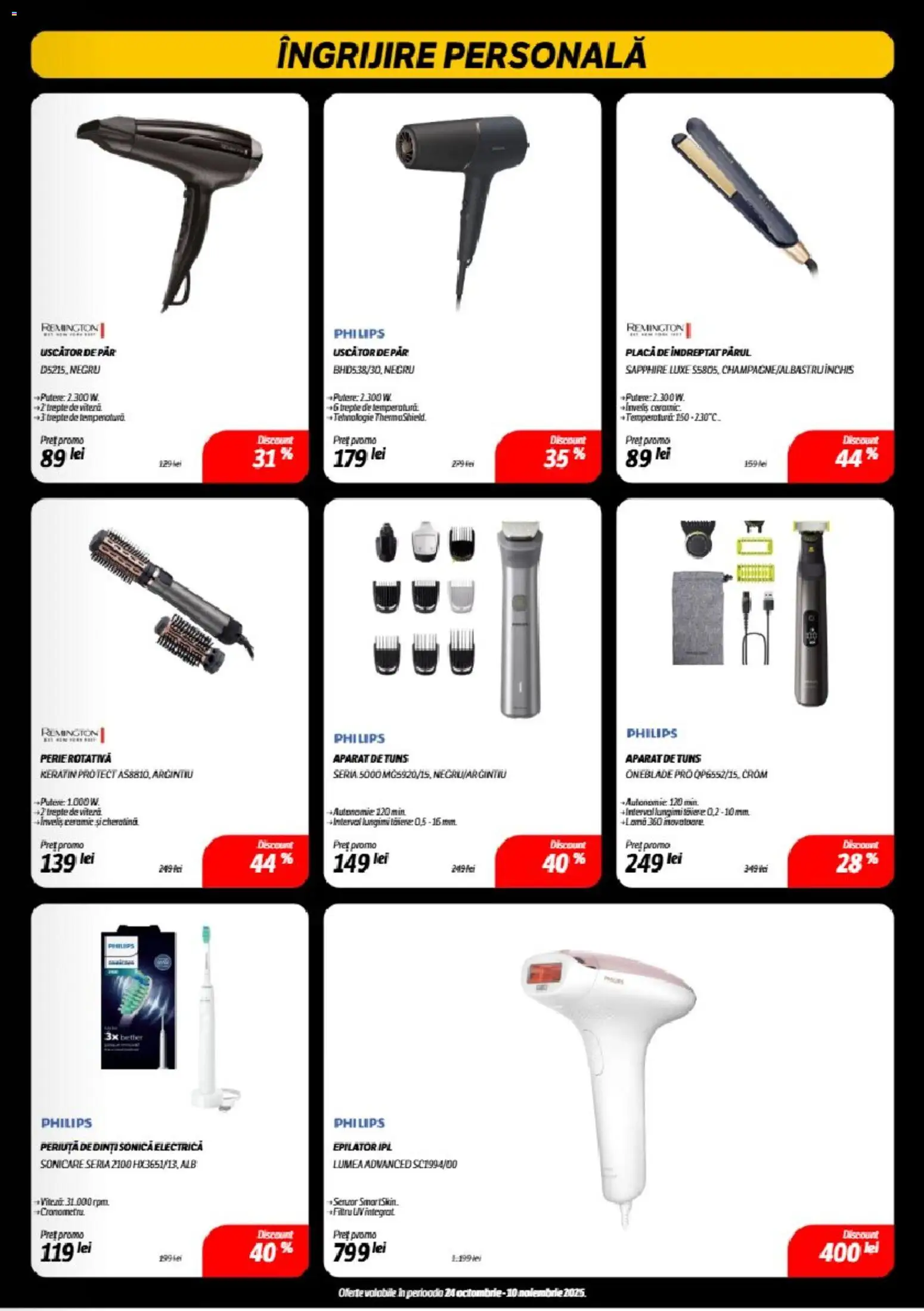 Catalog Flanco 24 Octombrie - 9 Noiembrie 2025 | Pagina 21 | Produse: Perie rotativă, Uscător, Uscător De Păr, Perie