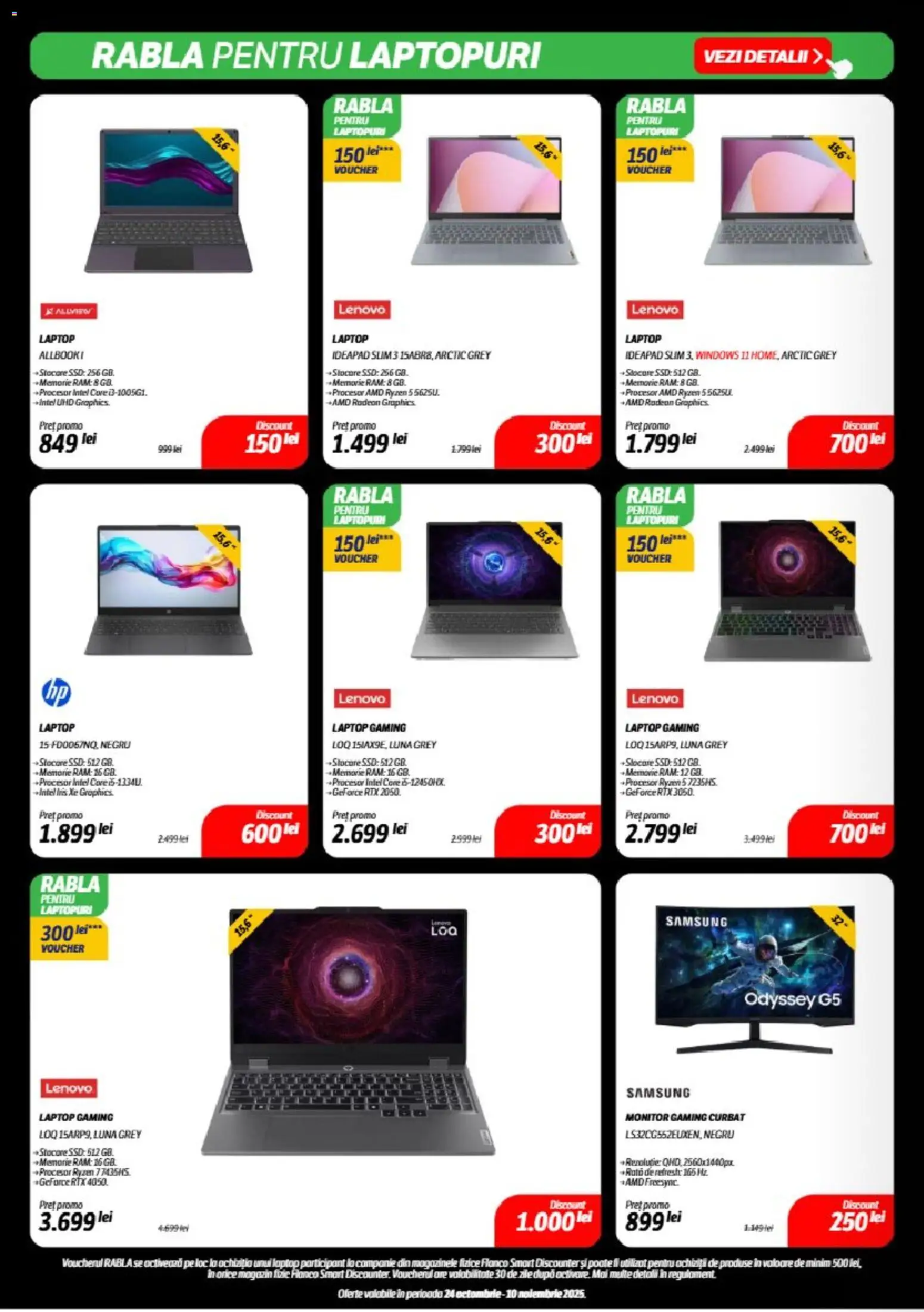 Catalog Flanco 24 Octombrie - 9 Noiembrie 2025 | Pagina 6 | Produse: Laptop, Memorie, Monitor