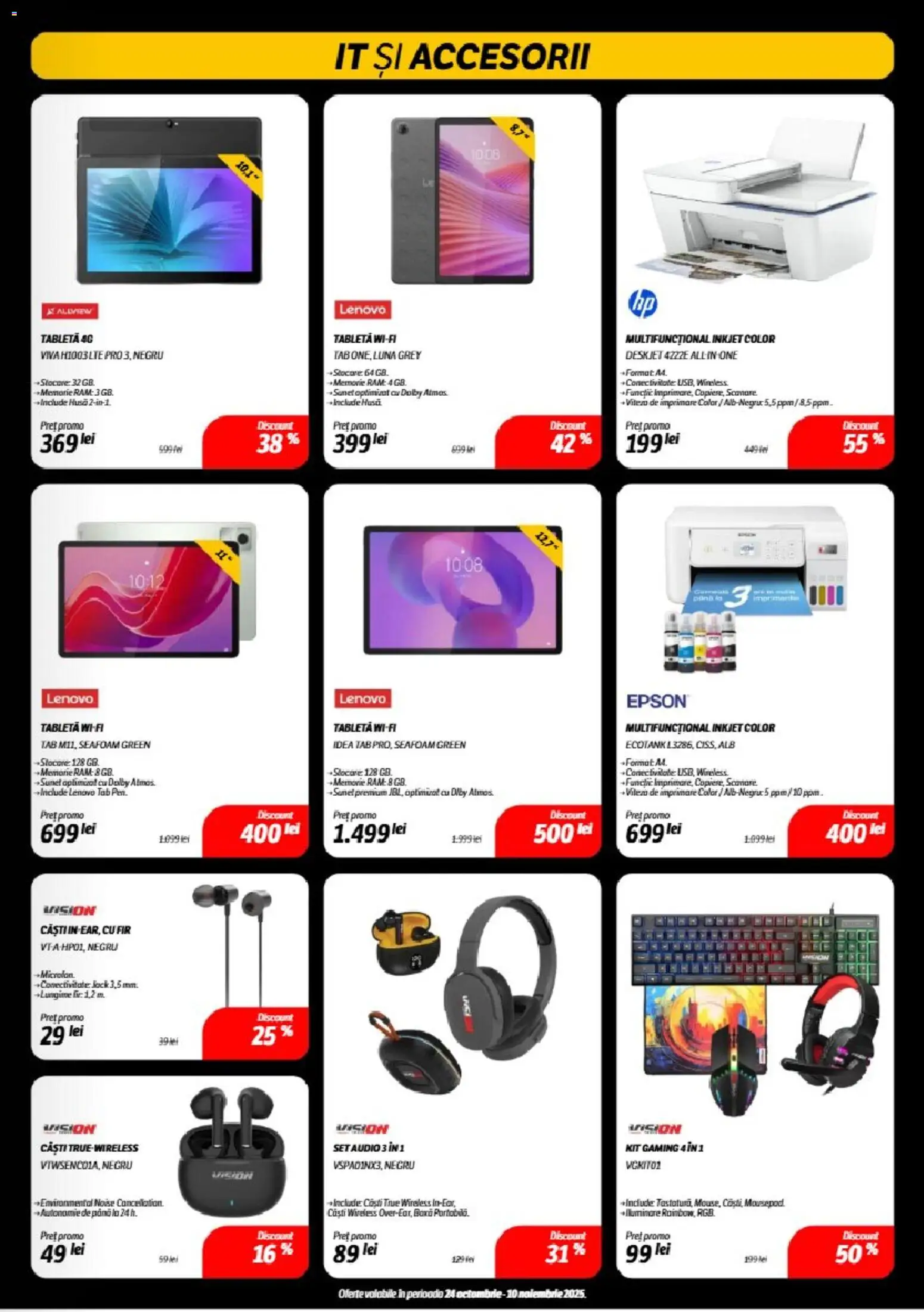 Catalog Flanco 24 Octombrie - 9 Noiembrie 2025 | Pagina 7 | Produse: Memorie, Tabletă, Audio, Căști