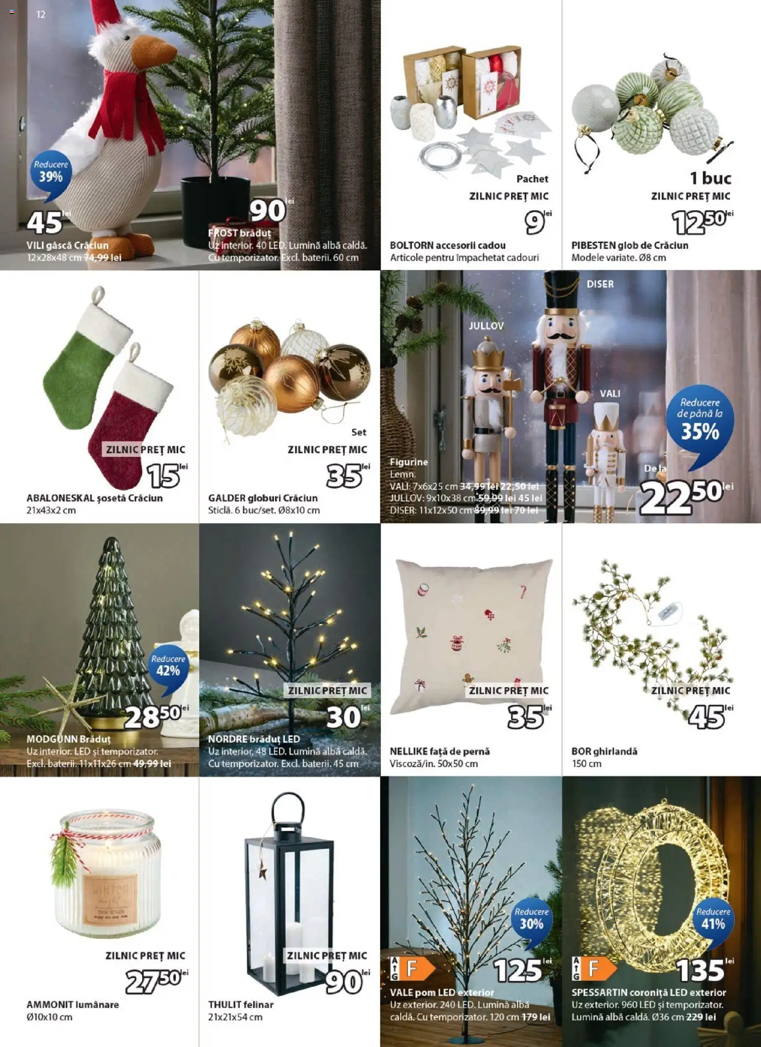 Catalog JYSK 26 Octombrie - 23 Noiembrie 2025 | Pagina 12 | Produse: Pernă, Babak, Felinar, Lumânare