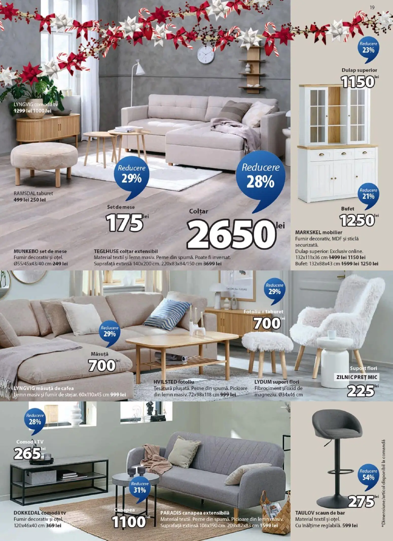 Catalog JYSK 26 Octombrie - 23 Noiembrie 2025 | Pagina 19 | Produse: Fotoliu, Scaun, Bufet, Comodă