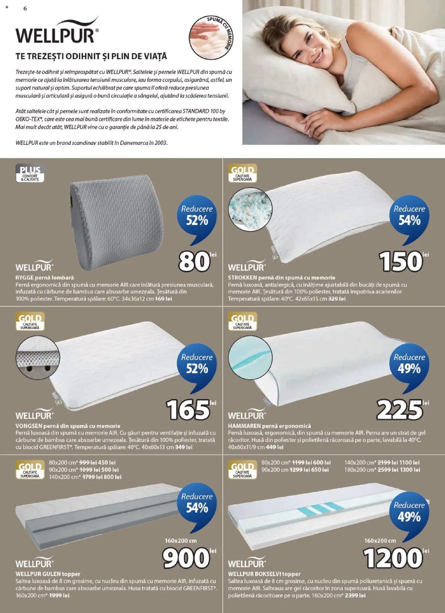 Catalog JYSK 26 Octombrie - 23 Noiembrie 2025 | Pagina 6 | Produse: Memorie, Saltea, Topper, Türk kahvesi öğütme değirmeni