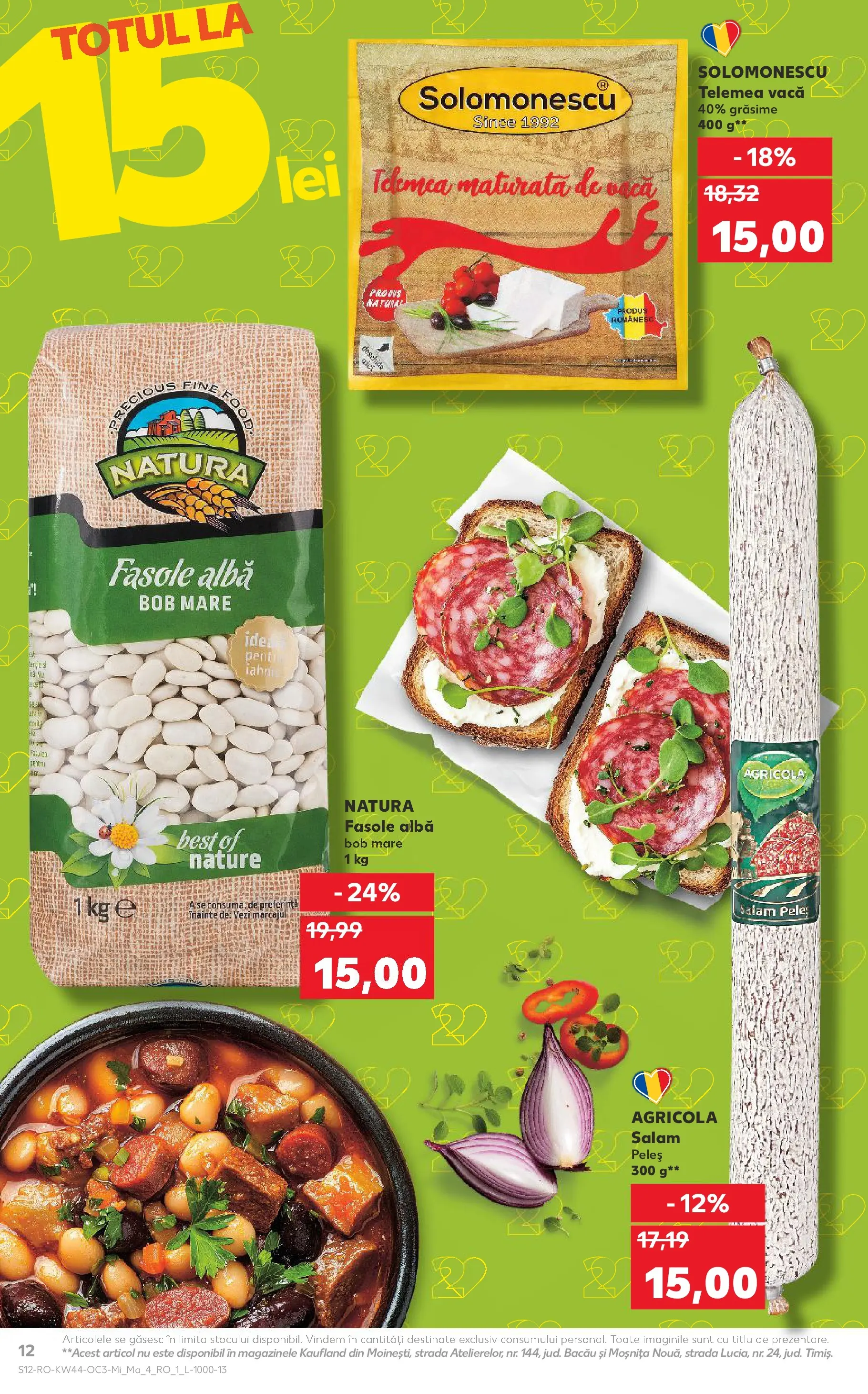 Catalog Kaufland 29 Octombrie - 3 Noiembrie 2025 | Pagina 12 | Produse: Salam, Fasole albă