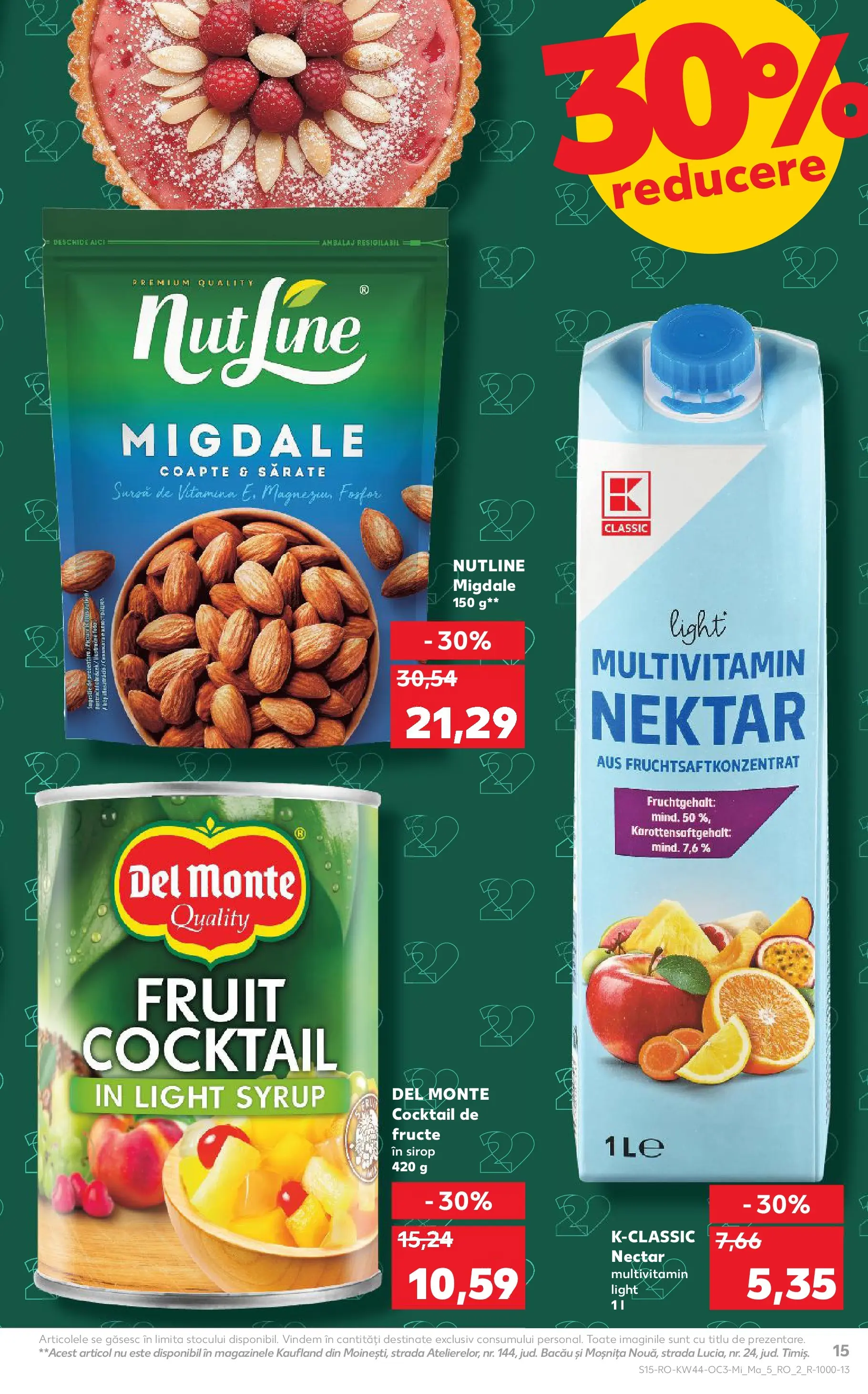 Catalog Kaufland 29 Octombrie - 3 Noiembrie 2025 | Pagina 15 | Produse: Migdale, Cocktail, Sirop, Fructe