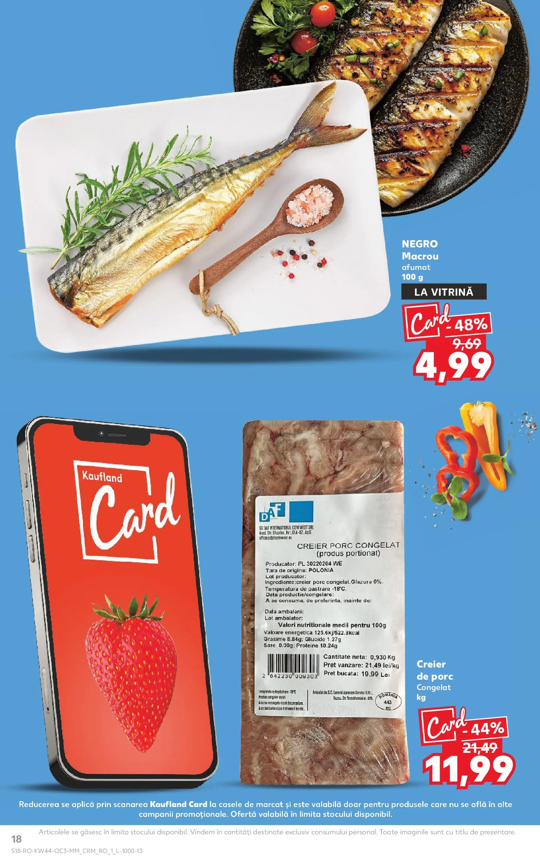 Catalog Kaufland 29 Octombrie - 3 Noiembrie 2025 | Pagina 18 | Produse: Masaüstü kılıfı, Vitrină, Sare