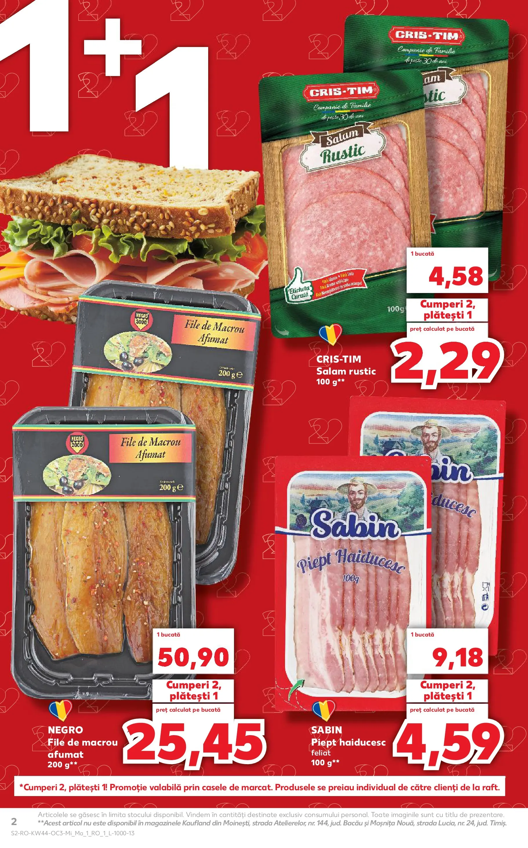 Catalog Kaufland 29 Octombrie - 3 Noiembrie 2025 | Pagina 2 | Produse: Salam, Paste